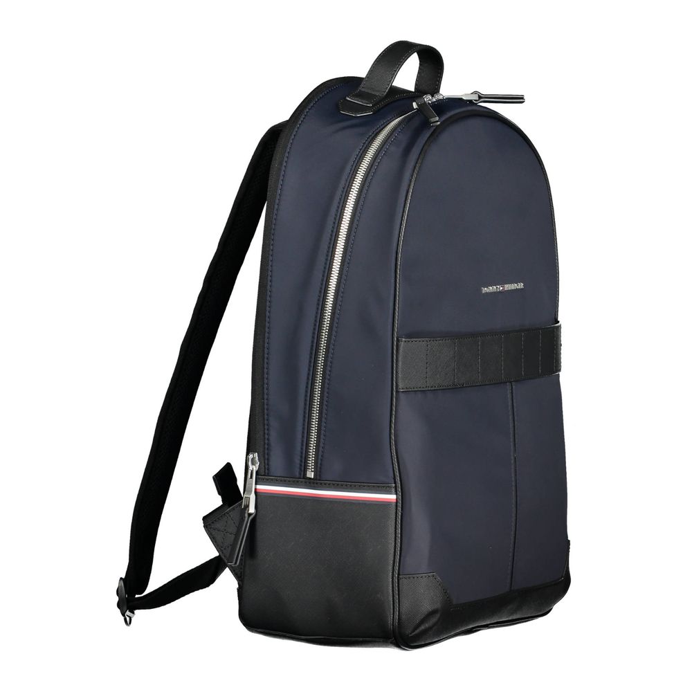Blue Polyester Men Backpack - ventzia
