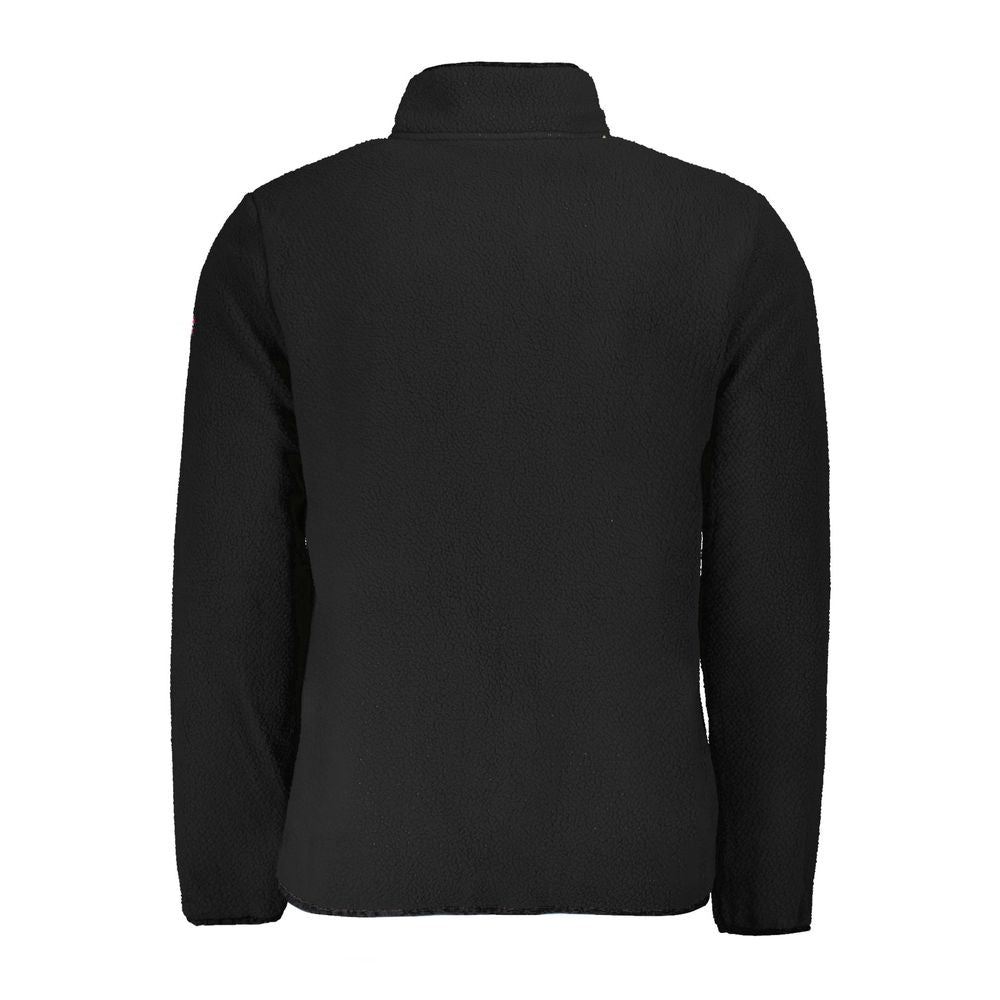 Black Polyester Men Sweater - ventzia