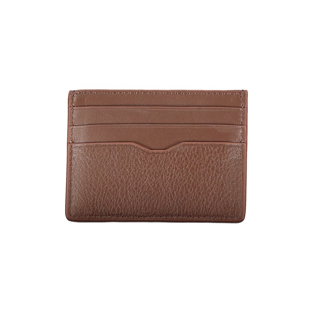 Sleek Leather Card Holder with Contrast Detailing - ventzia