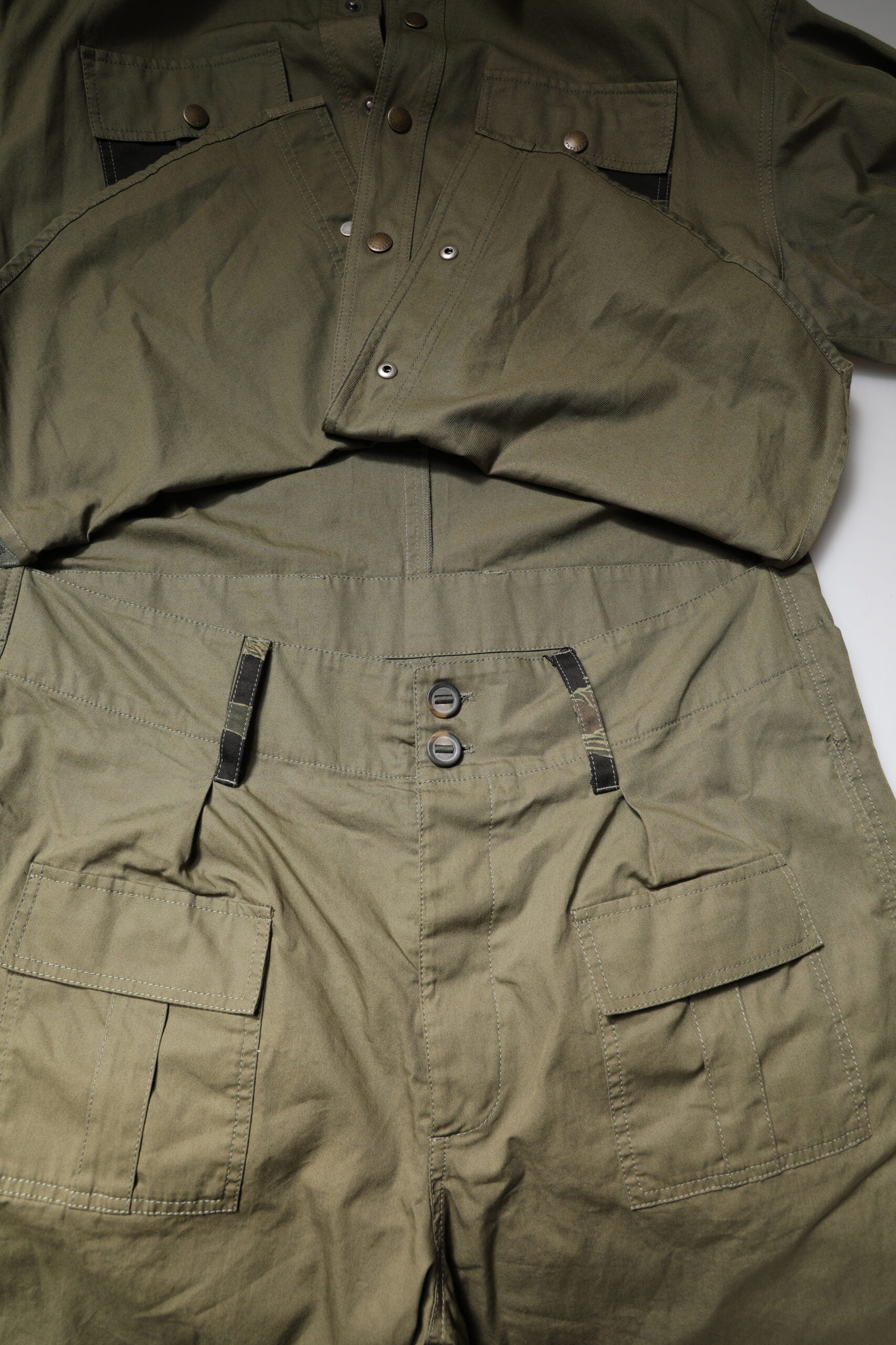 Brown Cotton Stretch Shirt Pants Casual Set - ventzia