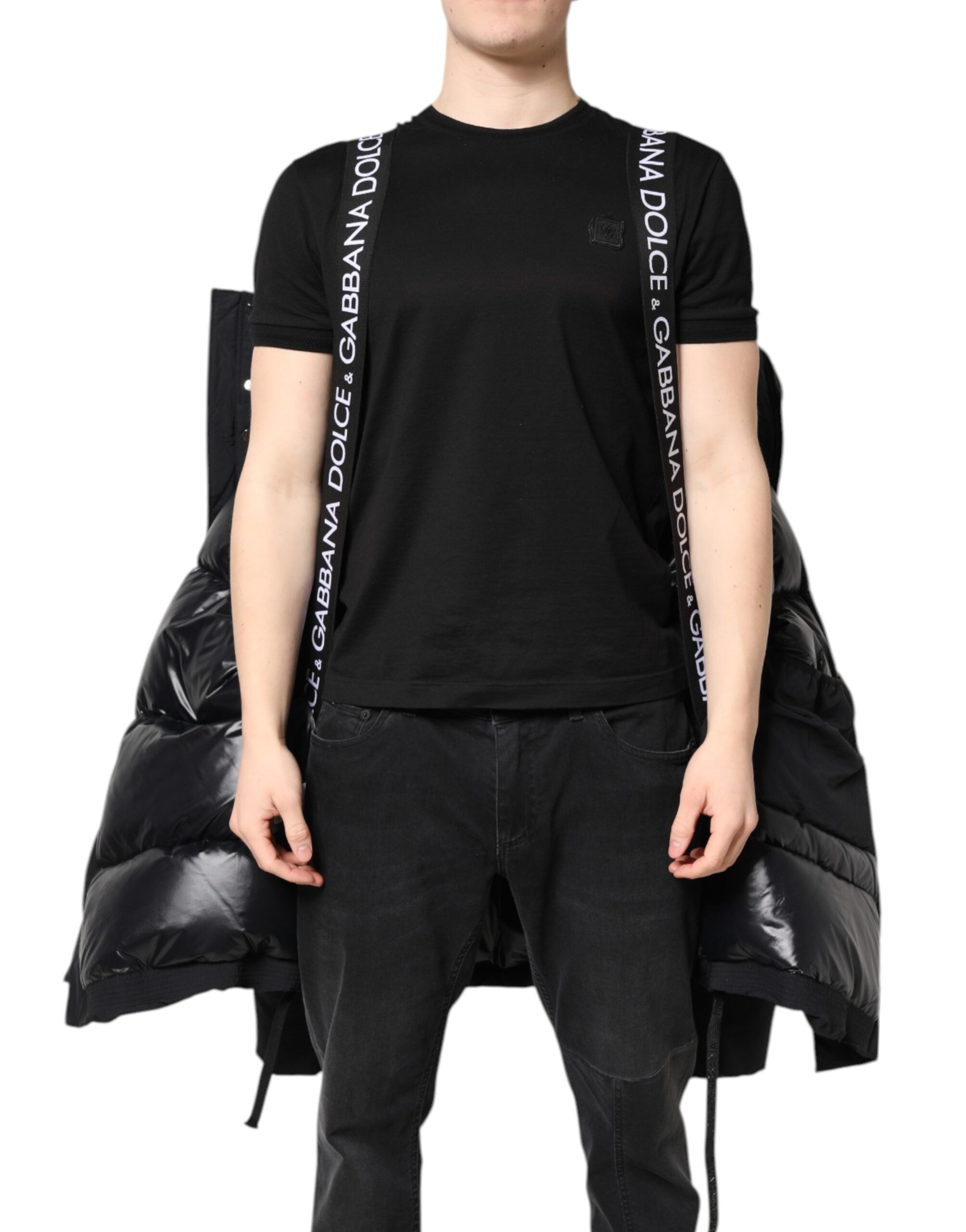 Black Nylon Full Zip Hooded Parka Jacket - ventzia