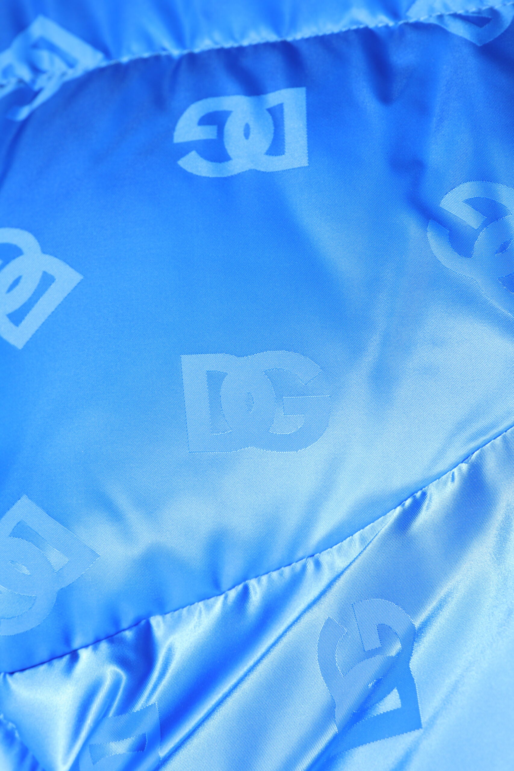 Blue Logo Full Zip Hooded Quilted Jacket - ventzia