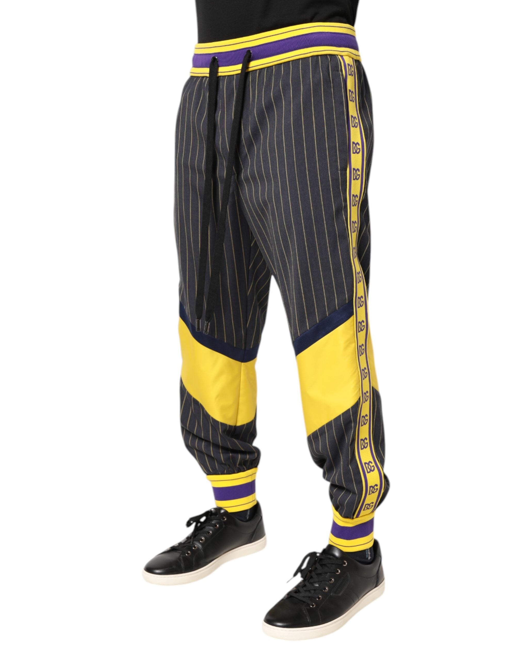 Multicolor Cotton Men Jogger Pants - ventzia