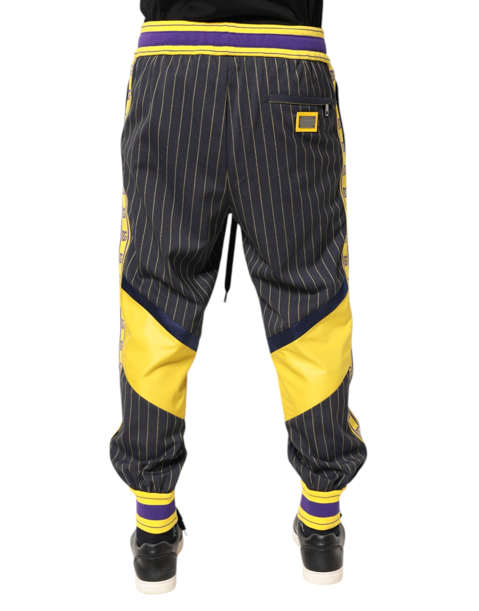 Multicolor Cotton Men Jogger Pants - ventzia