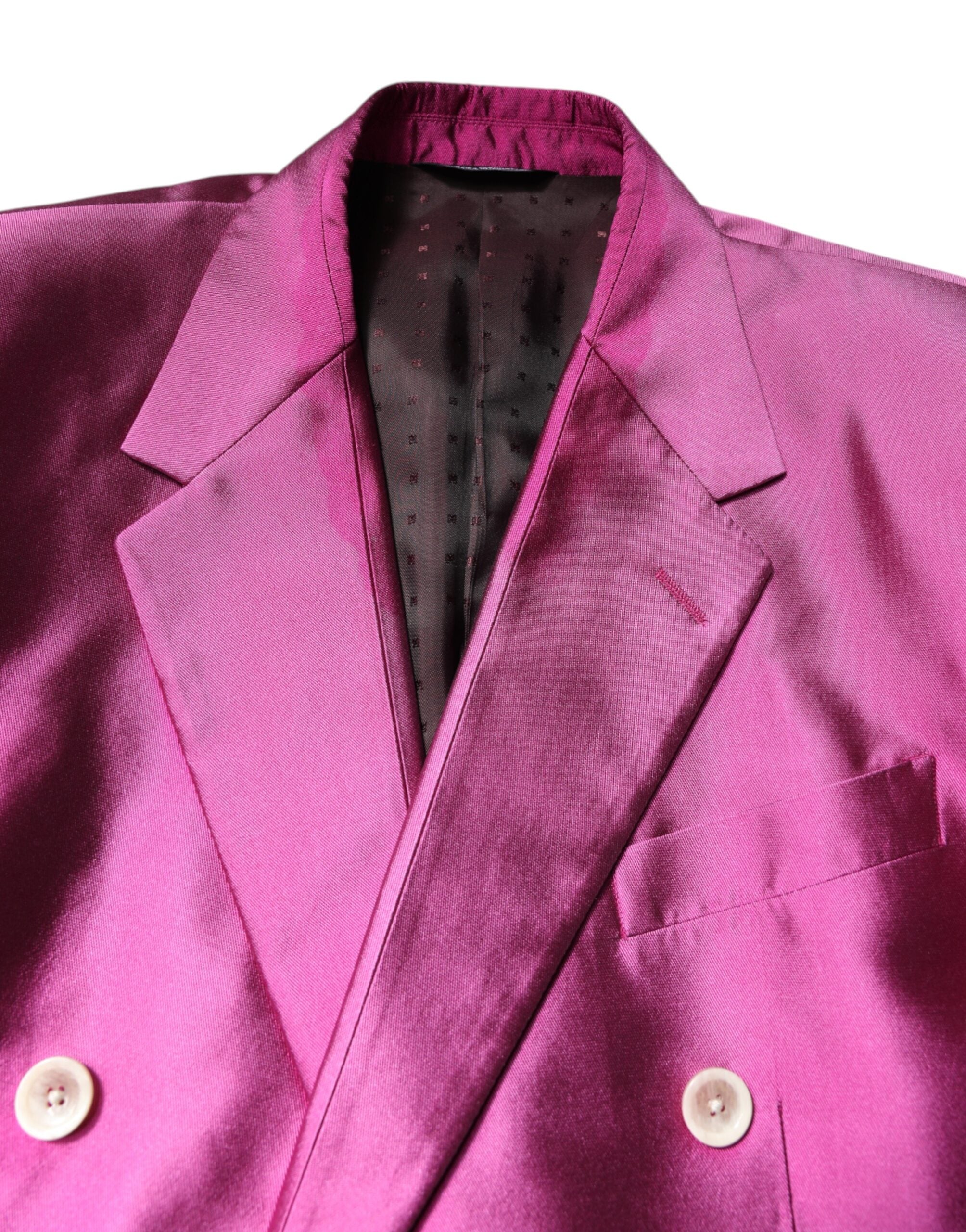 Pink SICILIA Double Breasted 3 Piece Suit - ventzia
