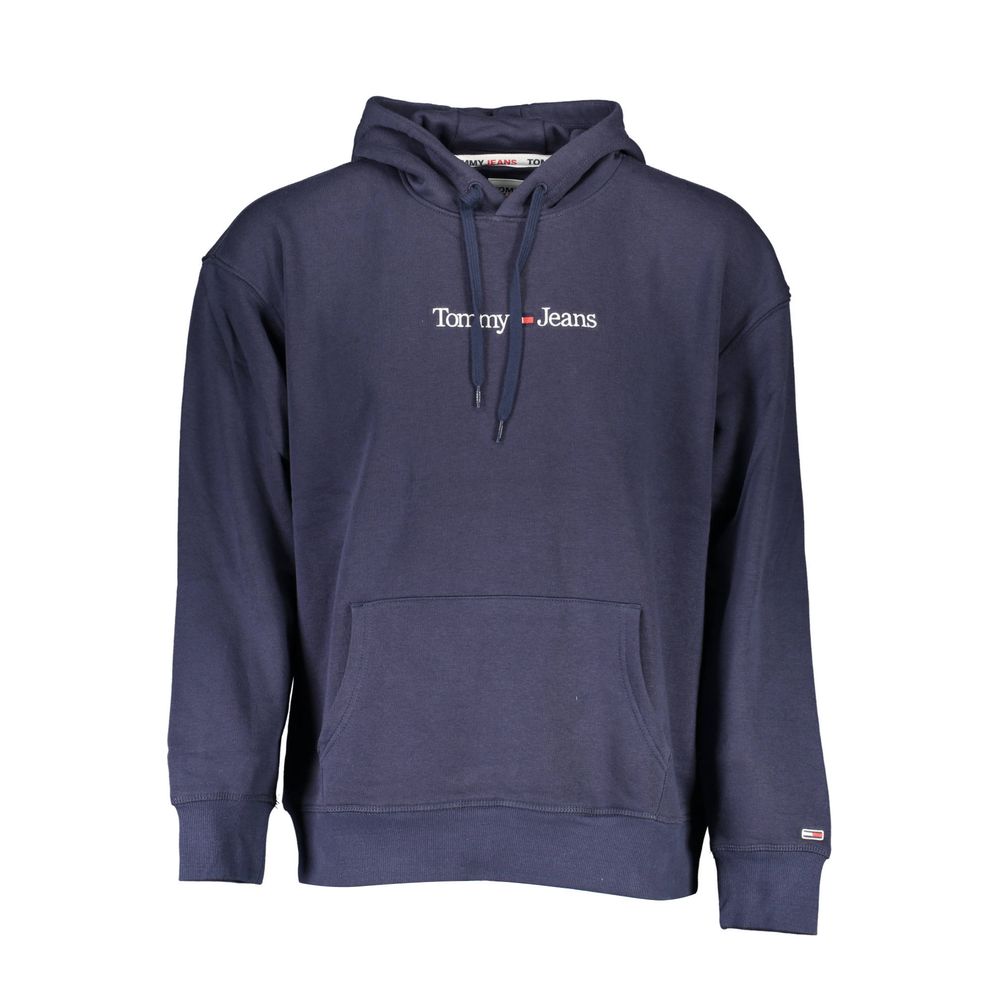 Blue Cotton Men's Sweatshirt Hoodie - ventzia