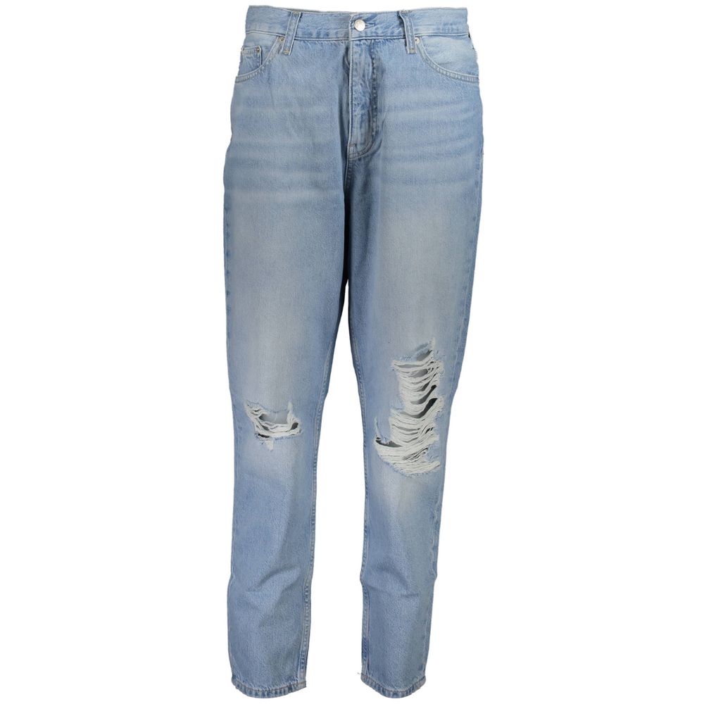 Azzurro Cotton Woman Jeans - ventzia