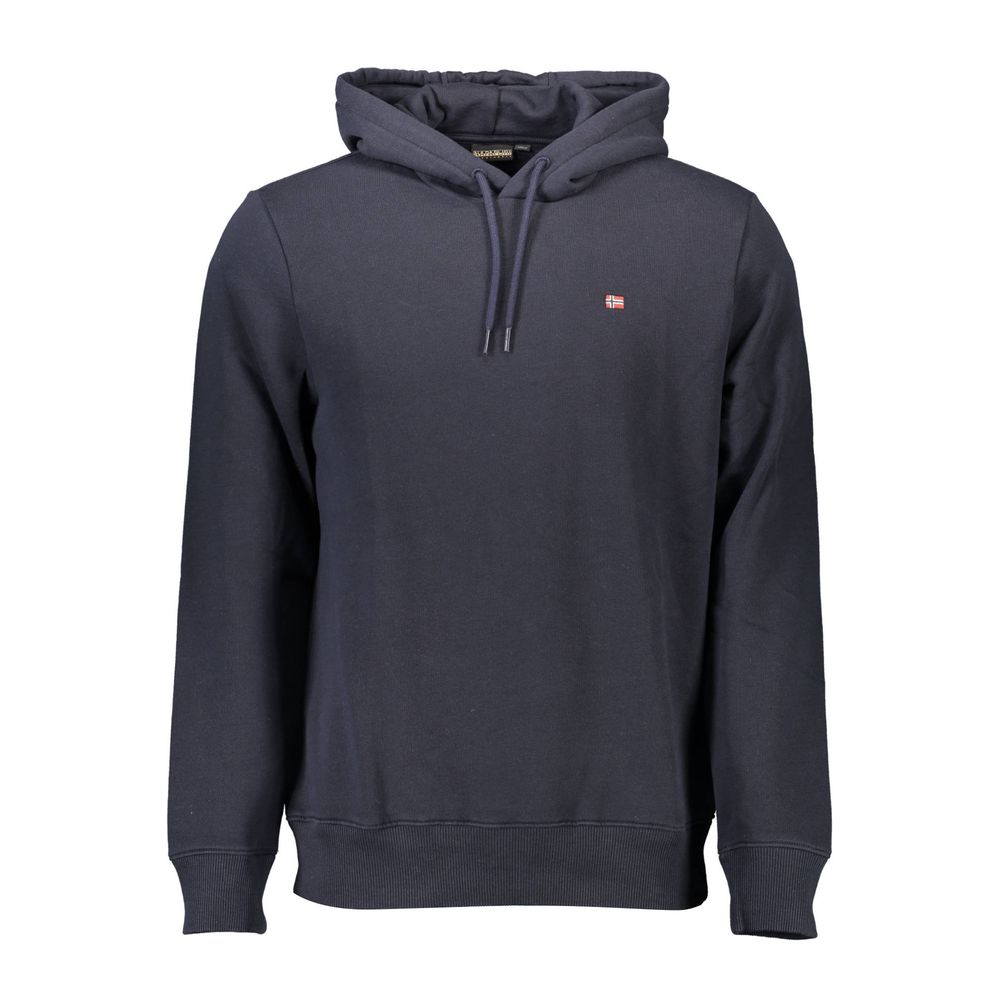 Blue Cotton Men's Hoodie - ventzia