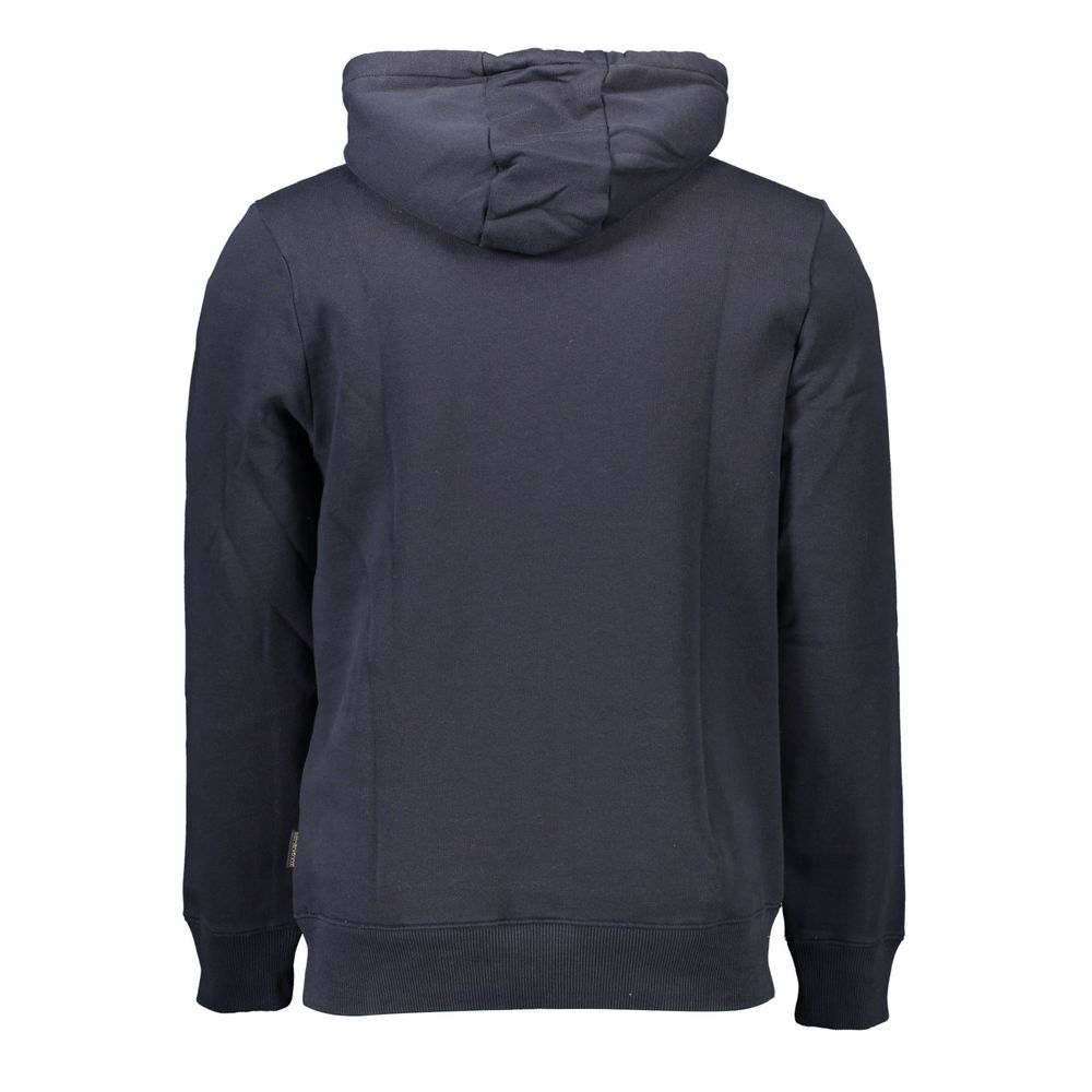 Blue Cotton Men's Hoodie - ventzia