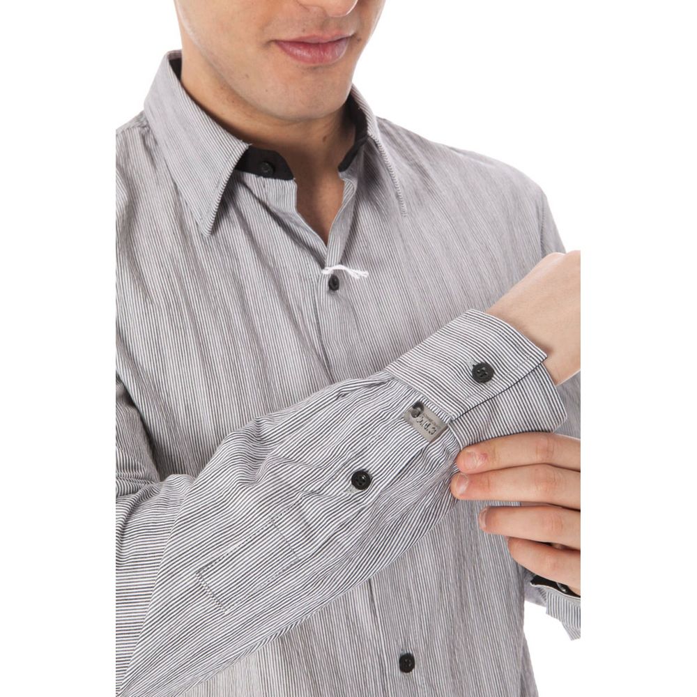 White Cotton Men's Shirt - ventzia