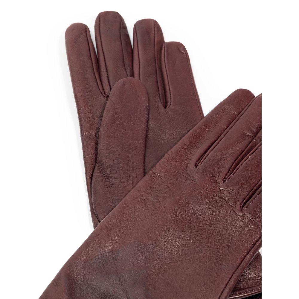 Burgundy Leather Glove - ventzia