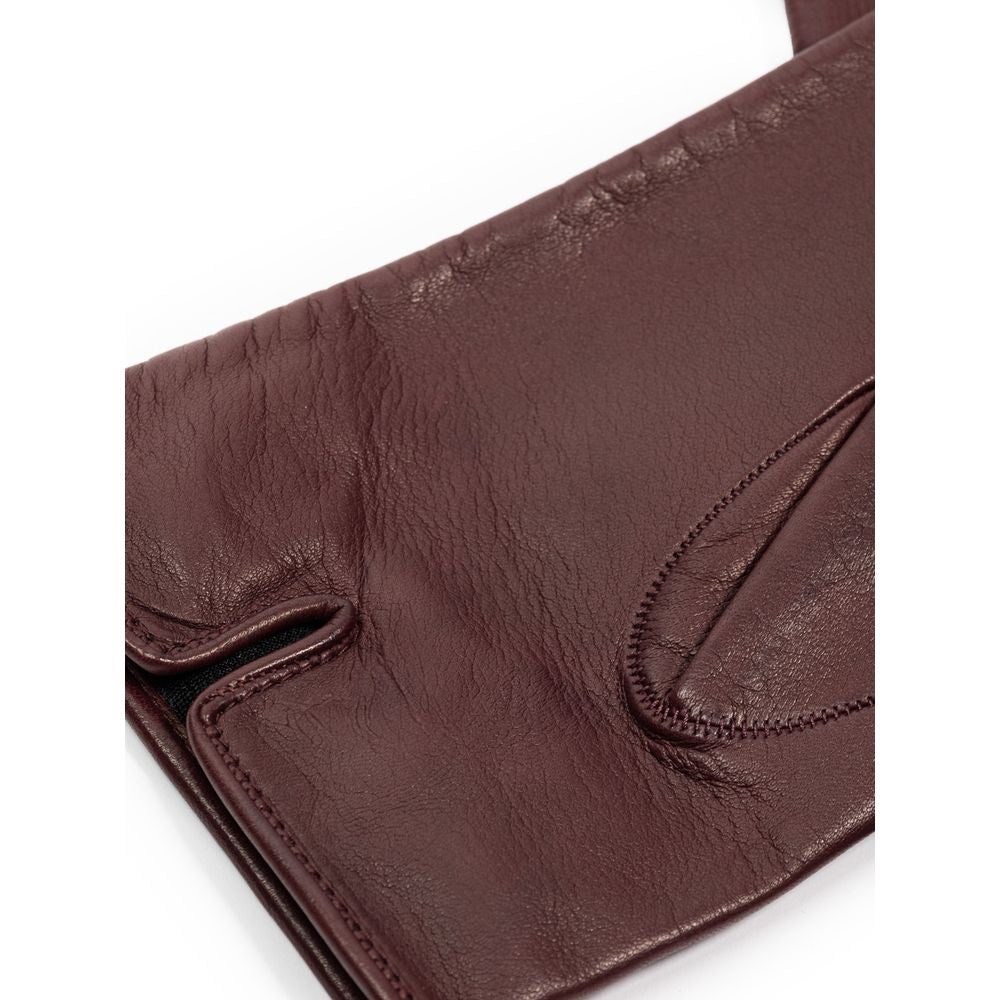 Burgundy Leather Glove - ventzia