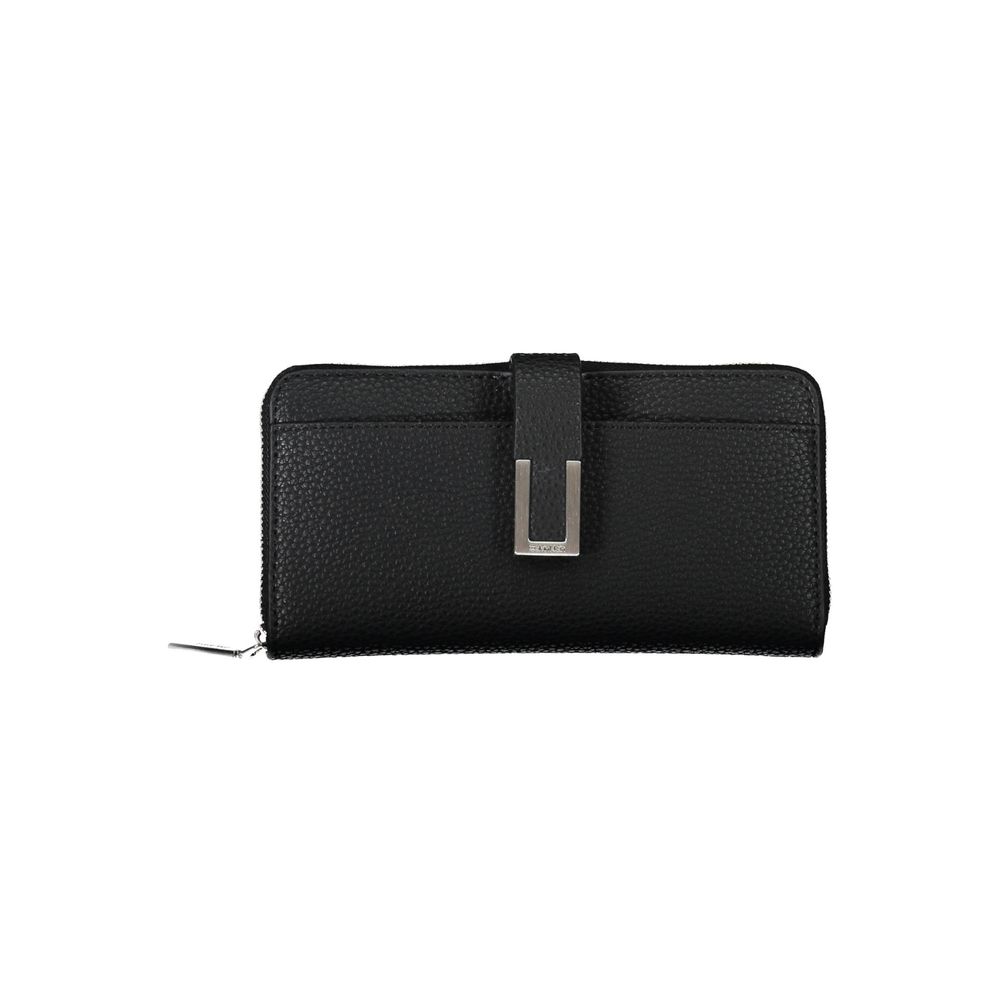 Nero Polyurethane Women Wallet - ventzia