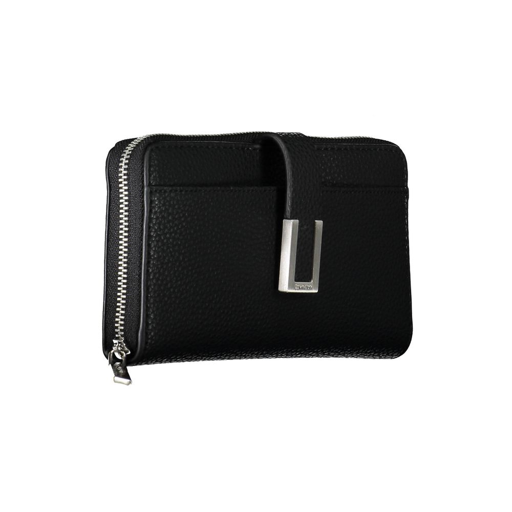 Nero Polyurethane Women Wallet - ventzia