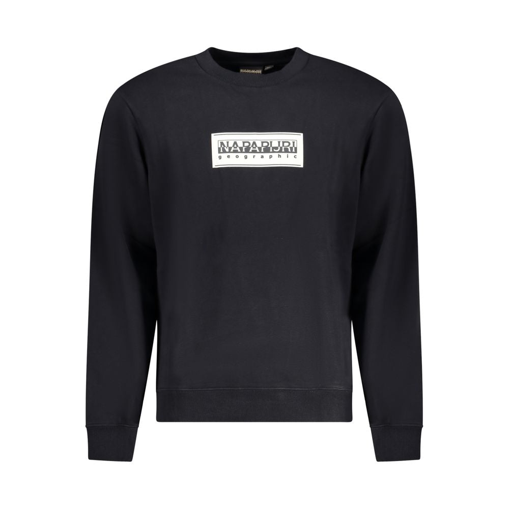Black Cotton Men Sweatshirt - ventzia