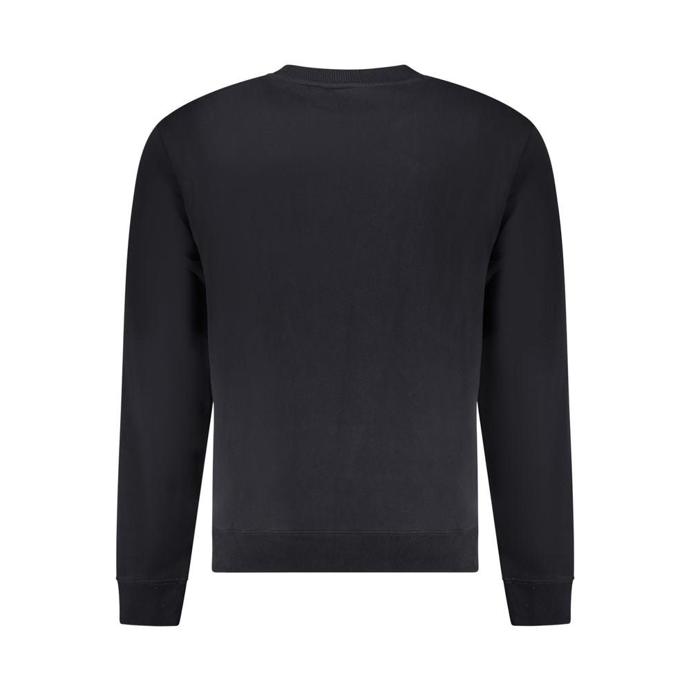 Black Cotton Men Sweatshirt - ventzia