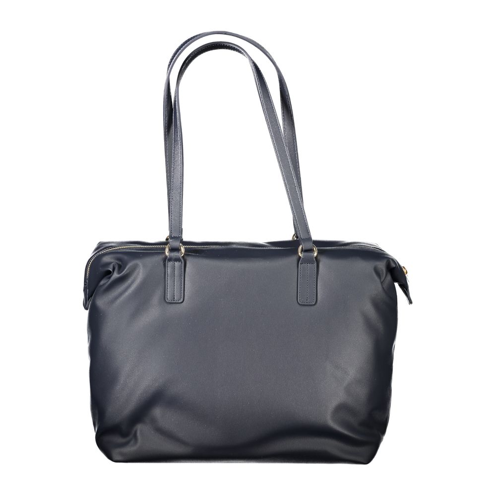 Blue Polyester Women Shoulder Bag - ventzia