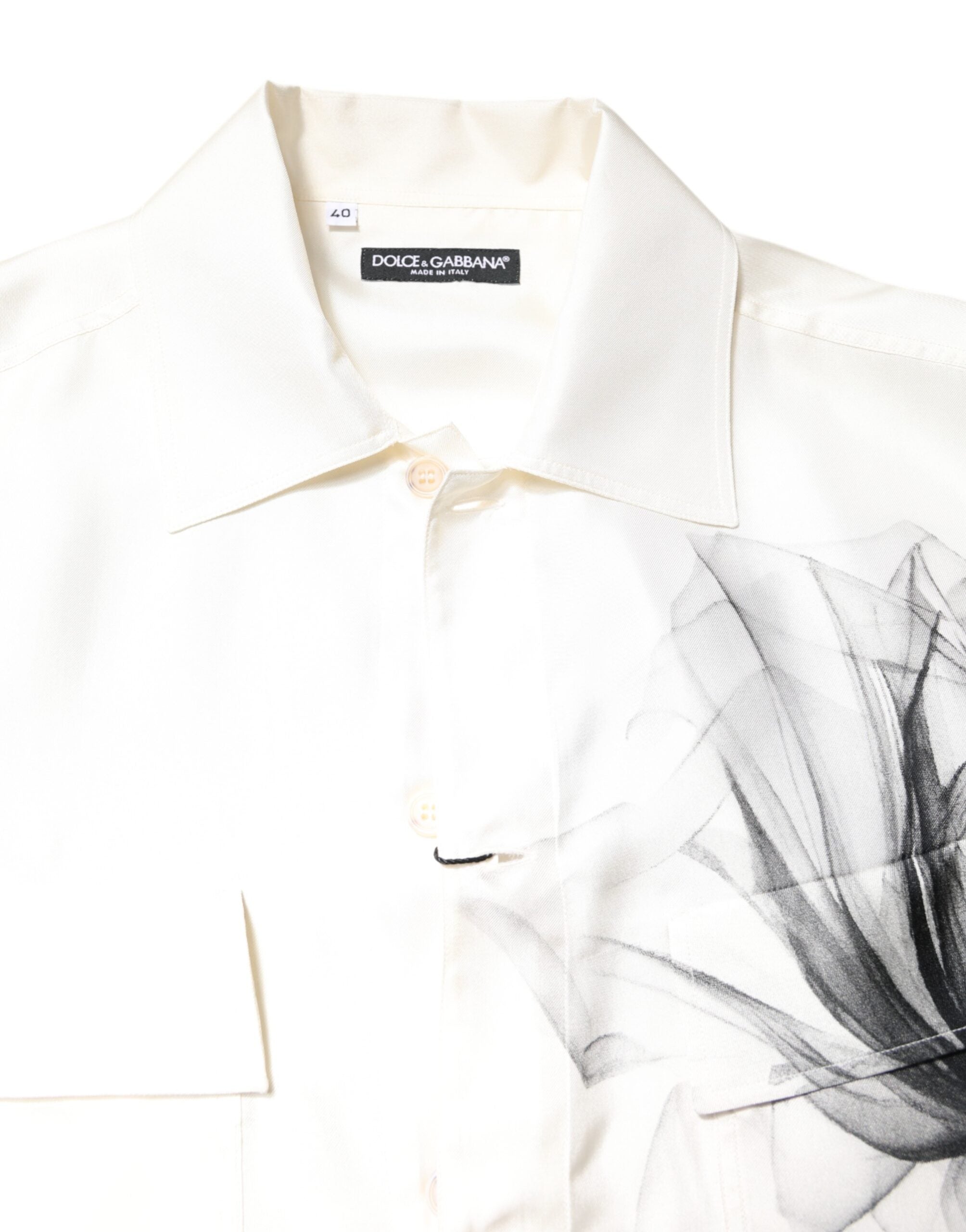 Ivory Silk Long Sleeves Men Casual Shirt - ventzia