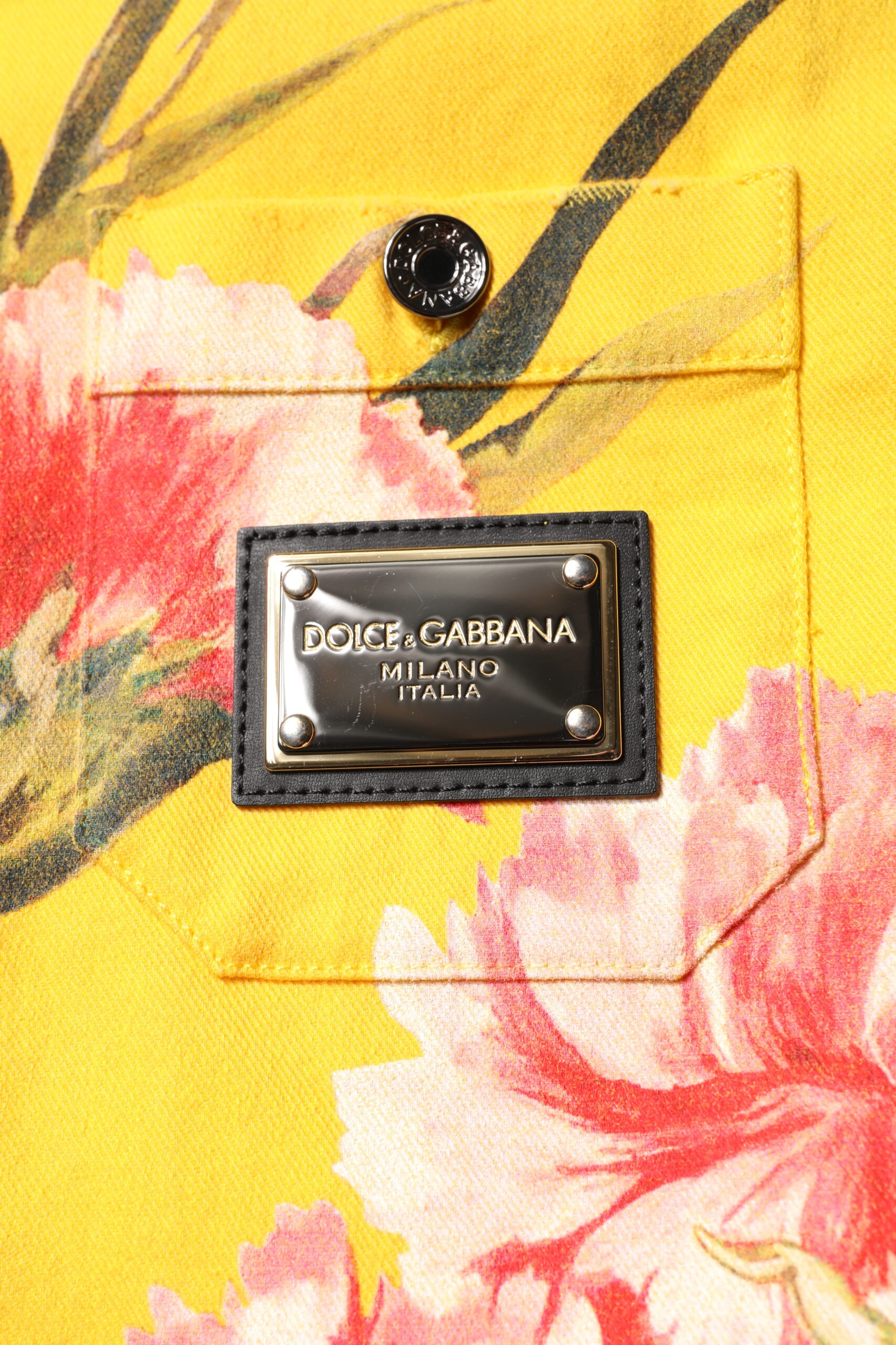 Yellow Floral Men Button Down Casual Shirt - ventzia