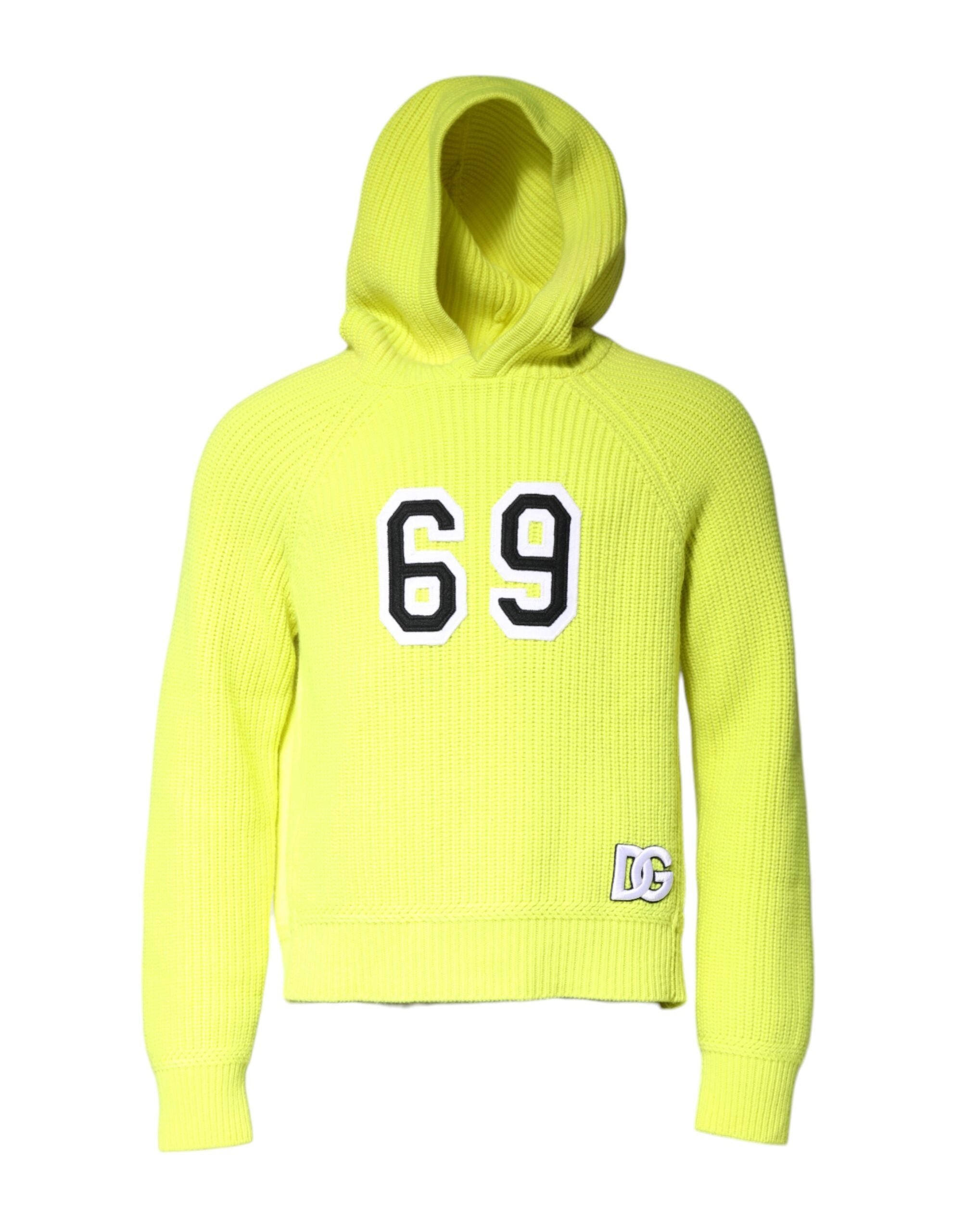 Green 69 Knit Hooded Men Pullover Sweater - ventzia