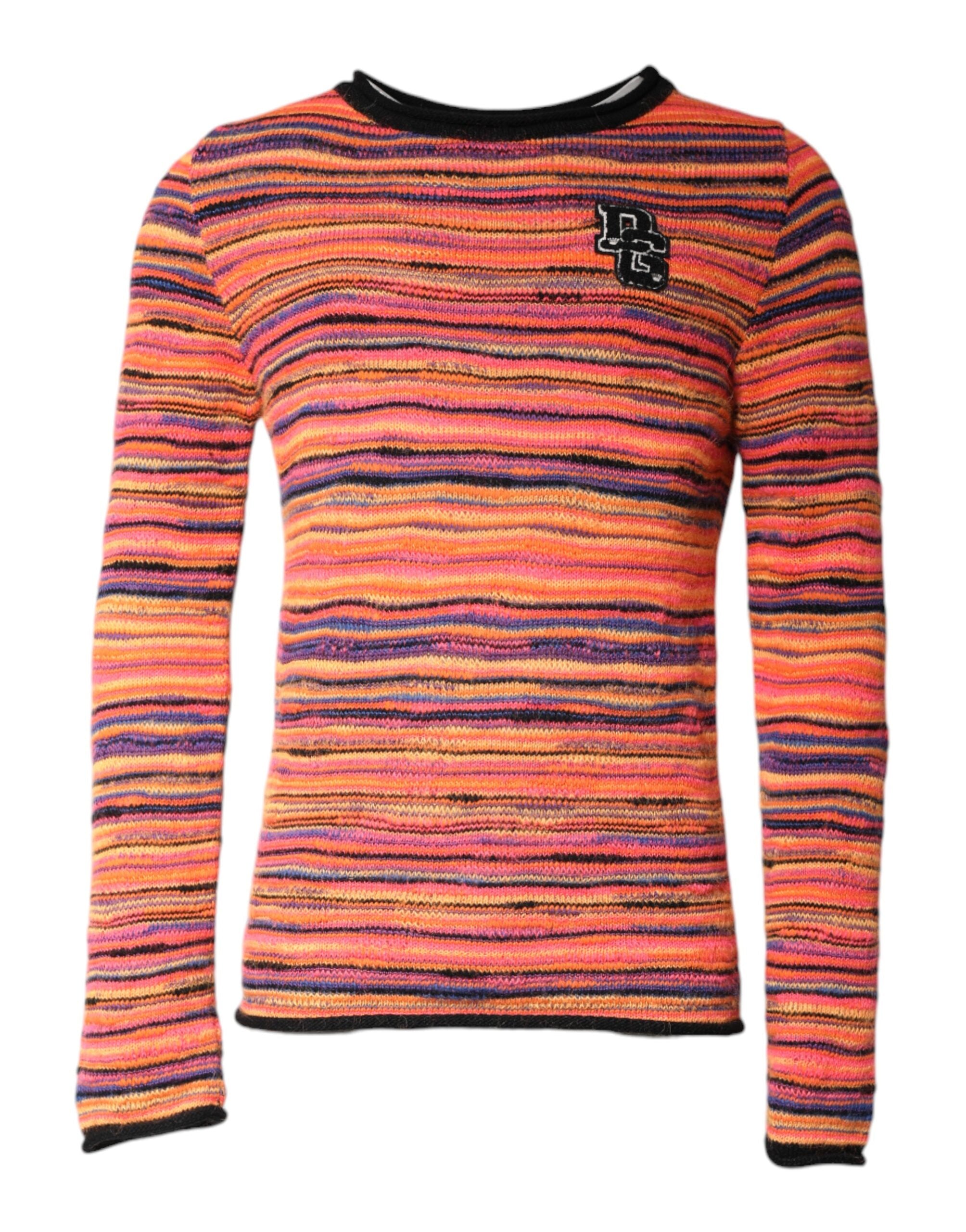 Multicolor Wool DGLogo Knit Pullover Sweater - ventzia