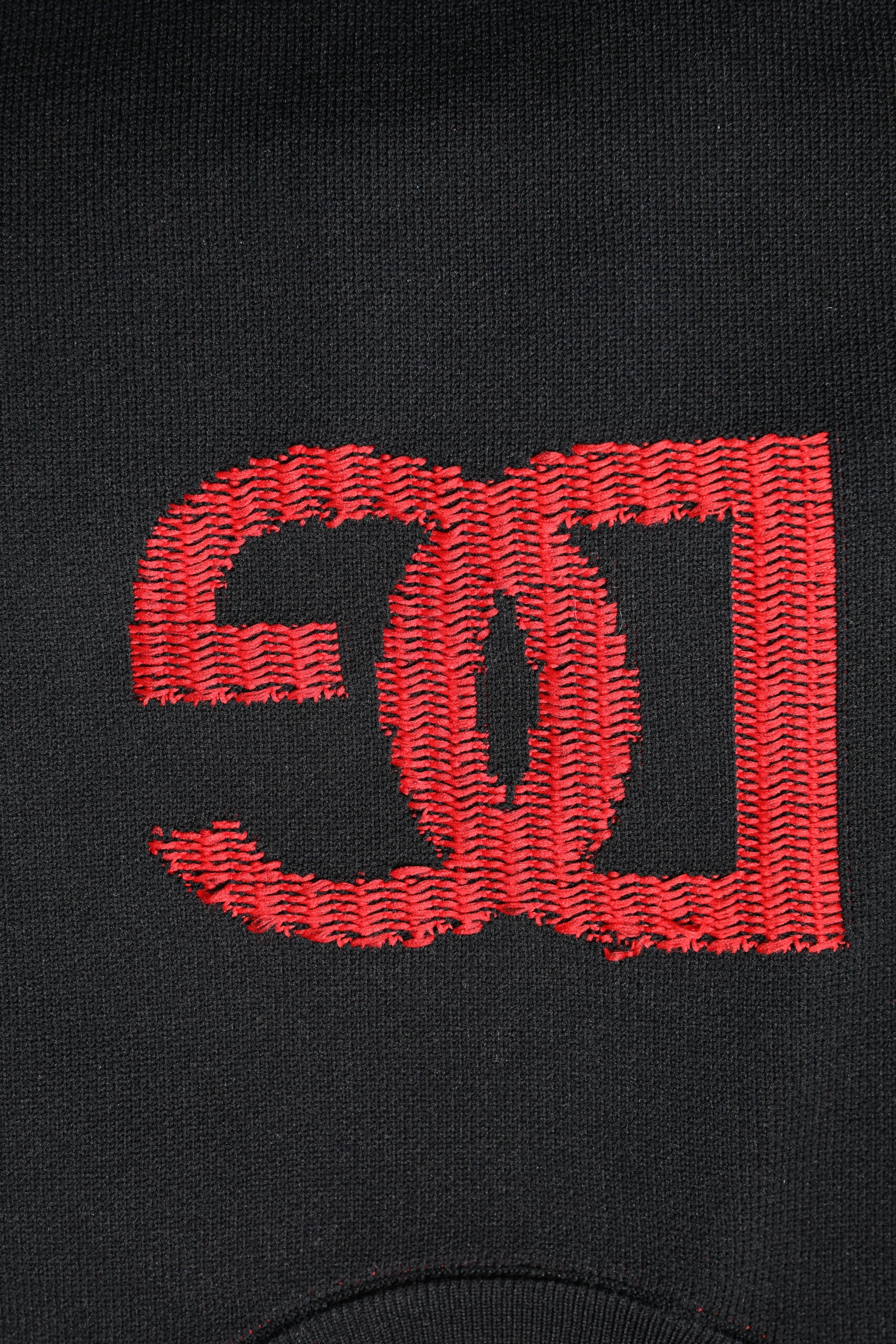 Black Nylon DGLogo Knit Men Pullover Sweater - ventzia