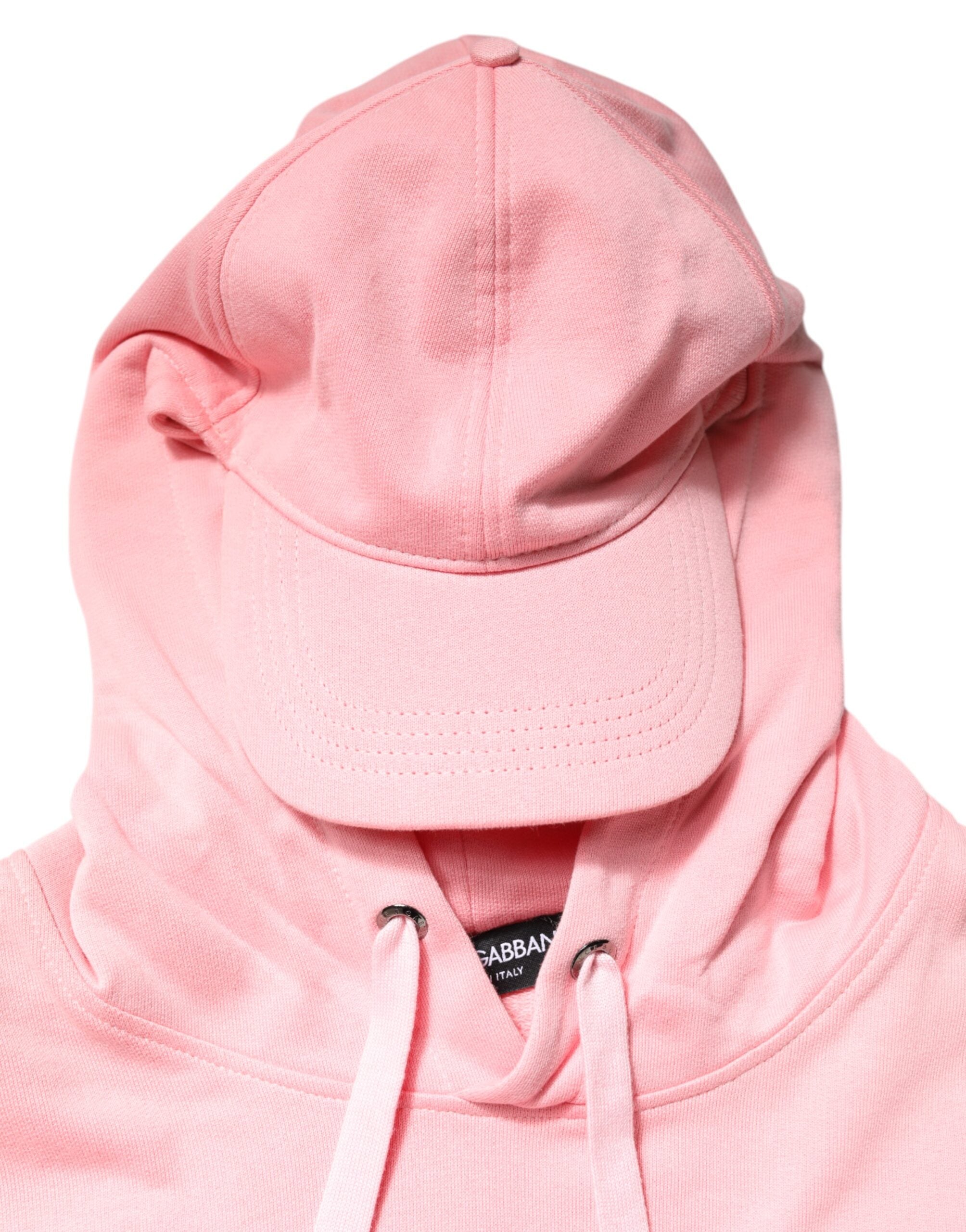 Pink Cotton Hooded Men Sportswear Vest Sweater - ventzia