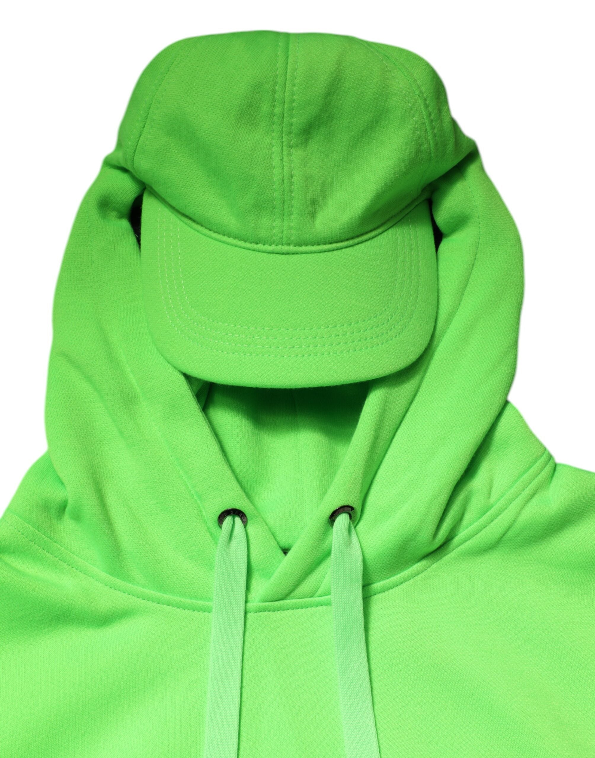 Green Polyester Hooded Sportswear Vest Sweater - ventzia
