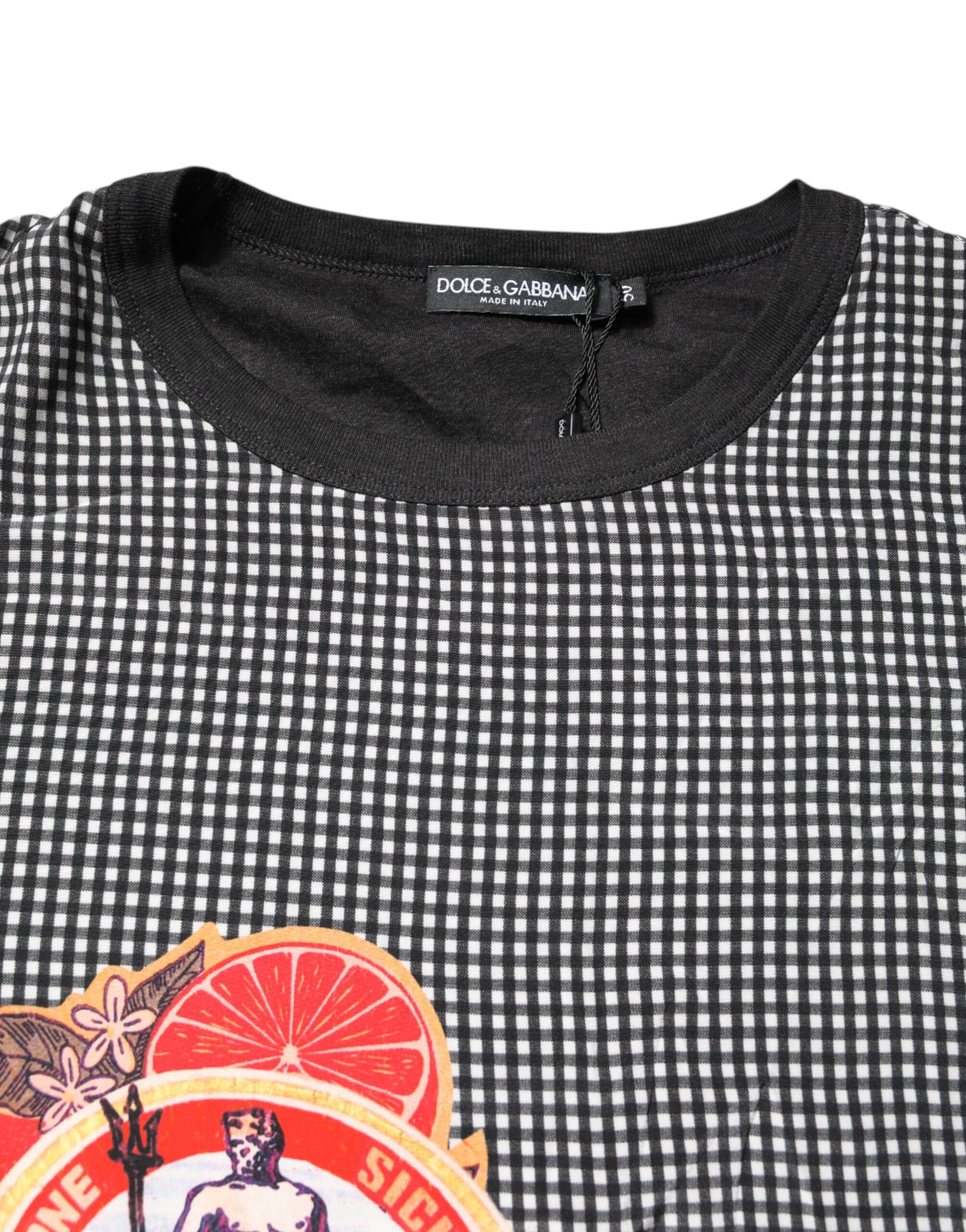 Black Graphic Print Short Sleeve T-shirt - ventzia