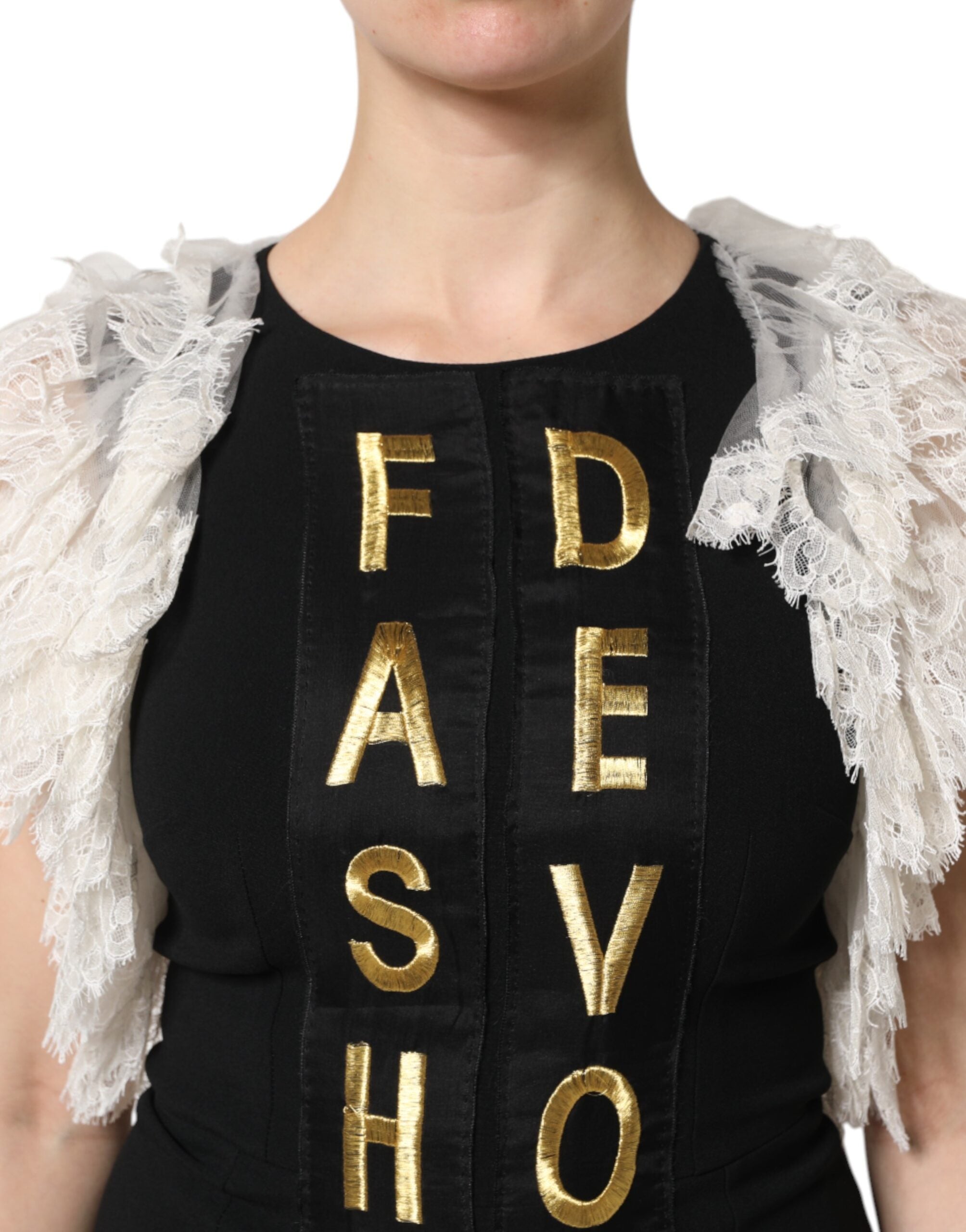 Black Fashion Devotion Embellish Mini Dress - ventzia