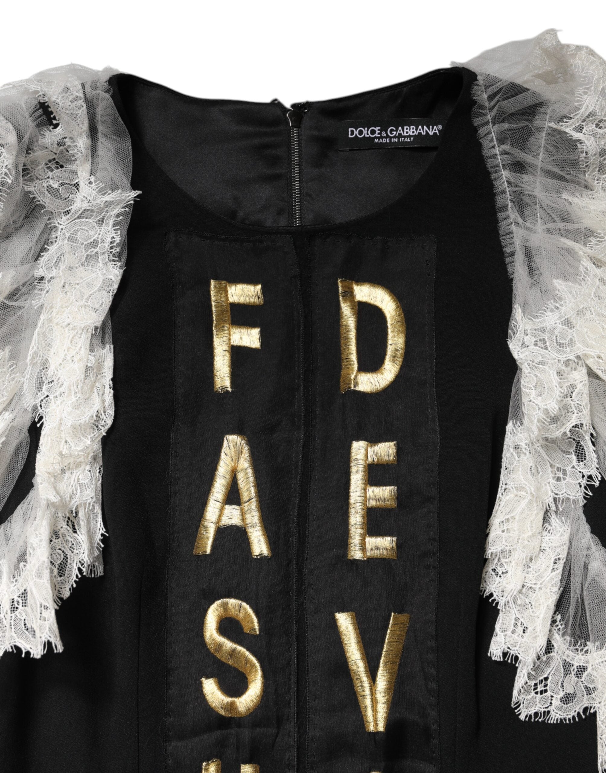 Black Fashion Devotion Embellish Mini Dress - ventzia