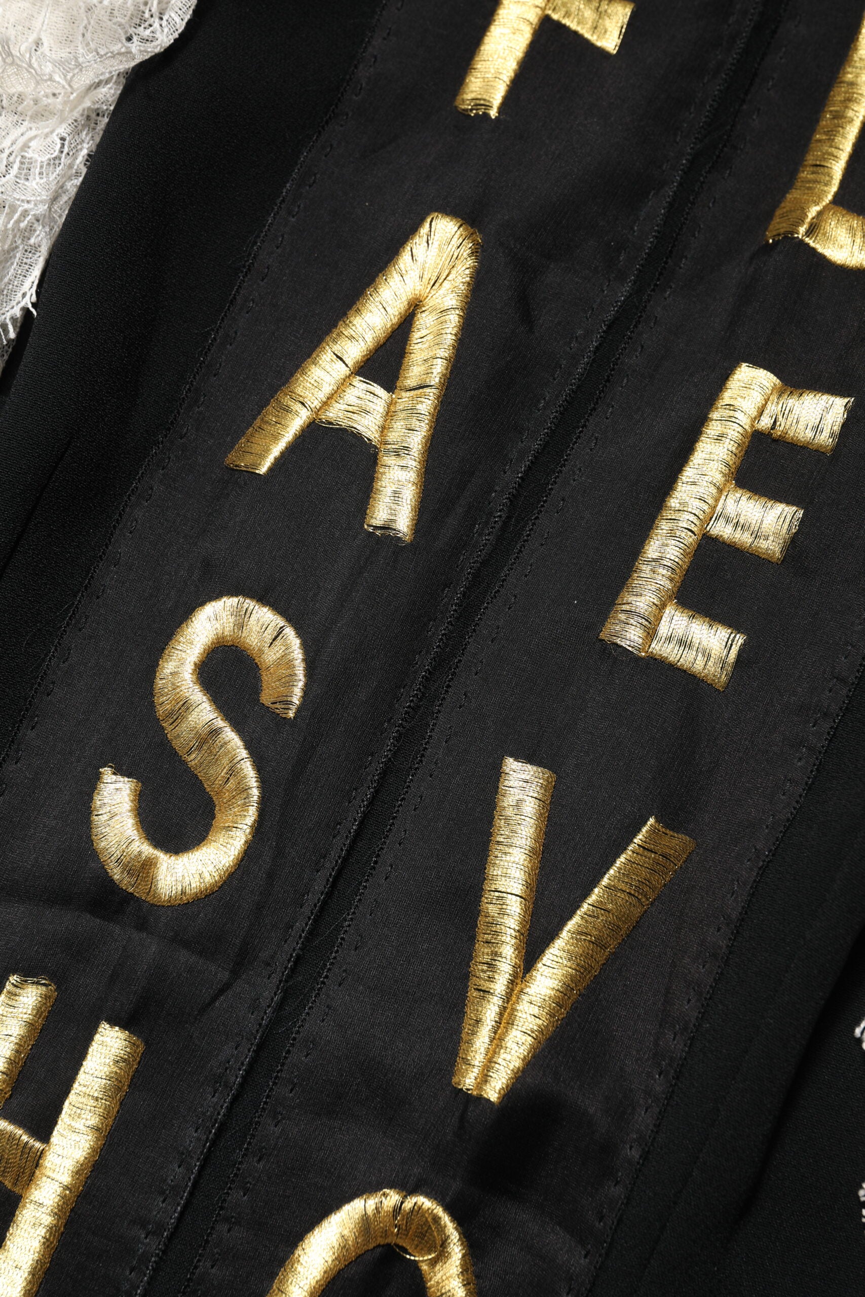 Black Fashion Devotion Embellish Mini Dress - ventzia