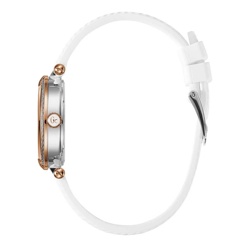 White Synthetic Dress Watch - ventzia