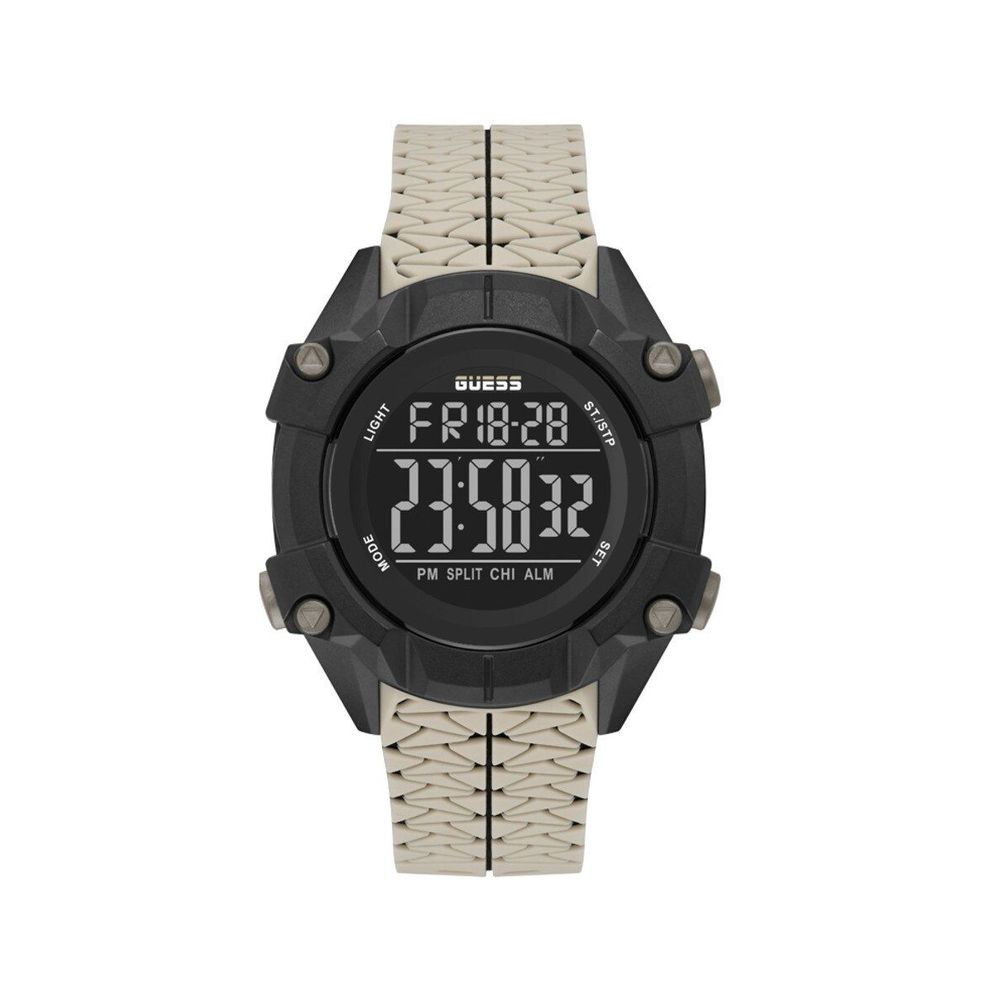 Beige Synthetic Digital Watch - ventzia