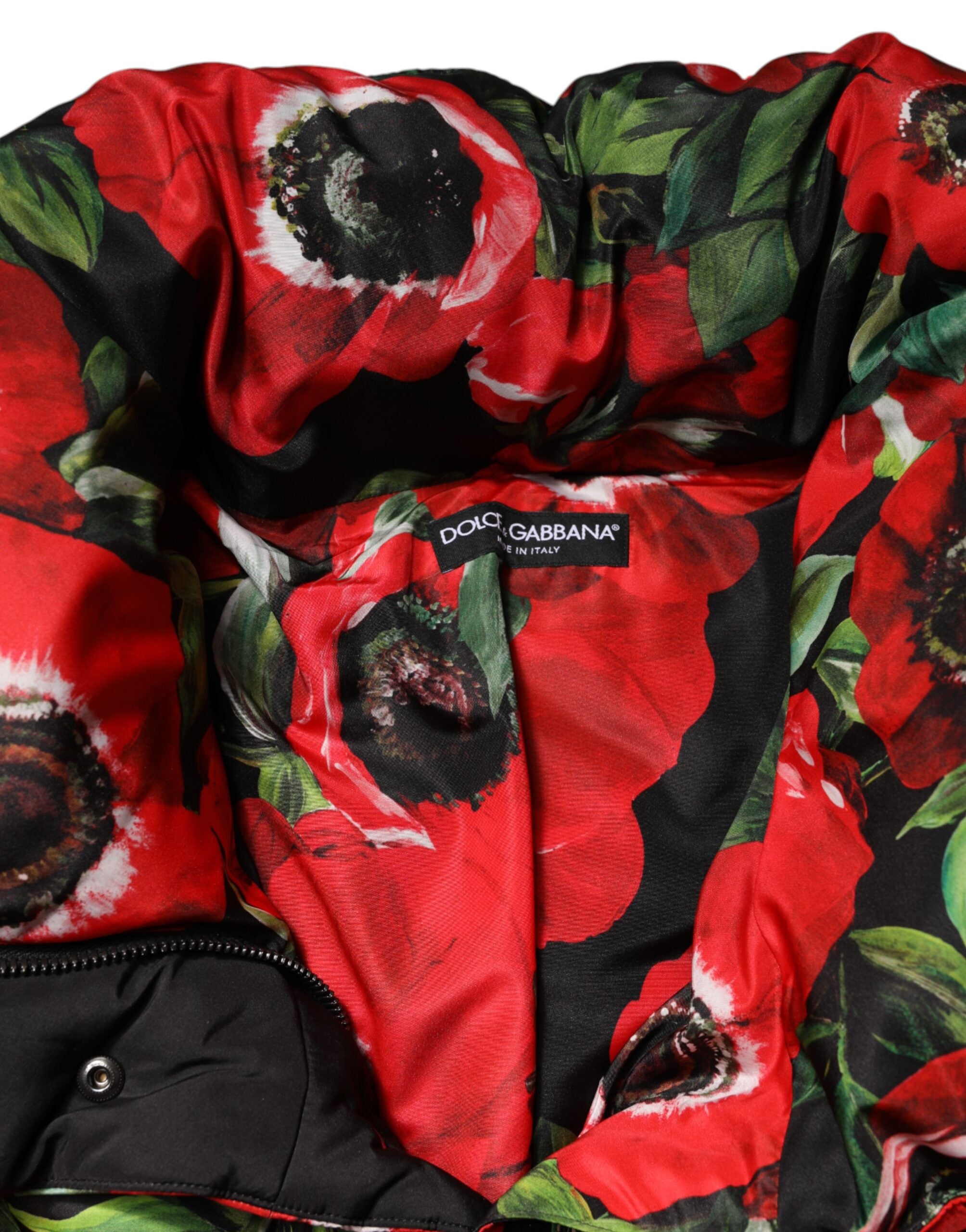 Multicolor Floral Full Zip Padded Jacket - ventzia