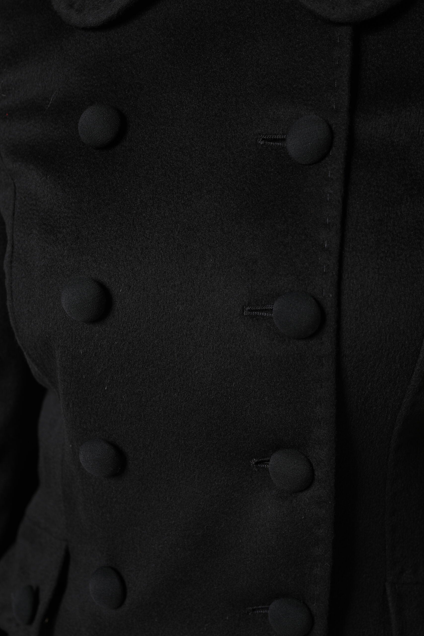 Black Wool Sartoria Italiano Blazer Jacket - ventzia