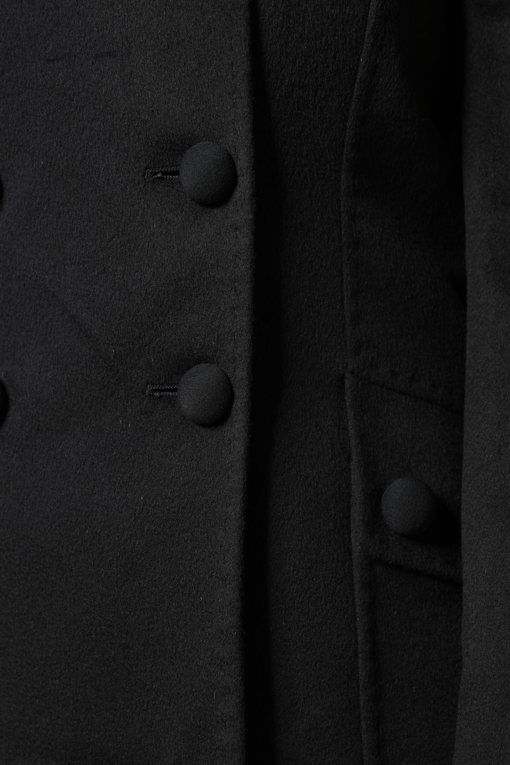 Black Wool Sartoria Italiano Blazer Jacket - ventzia