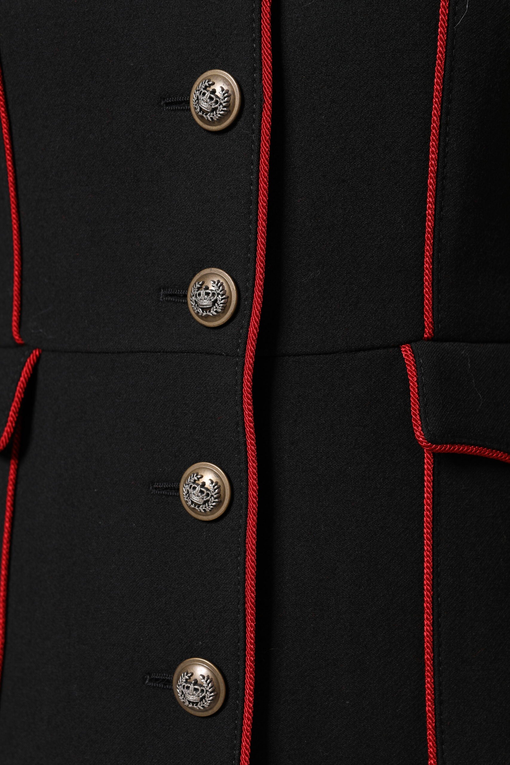 Black Wool Single Breasted Trench Coat Jacket - ventzia
