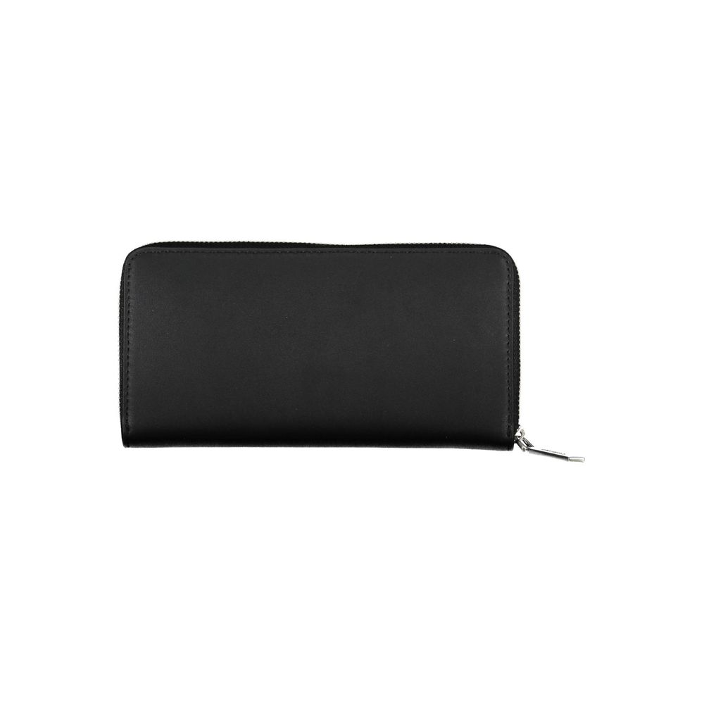 Black Polyethylene Women Wallet - ventzia
