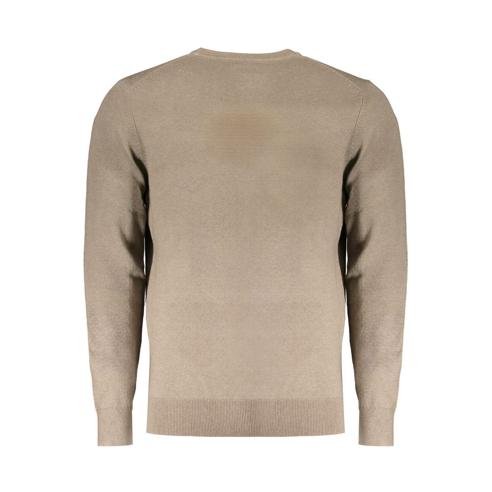 Brown Wool Men Sweater - ventzia