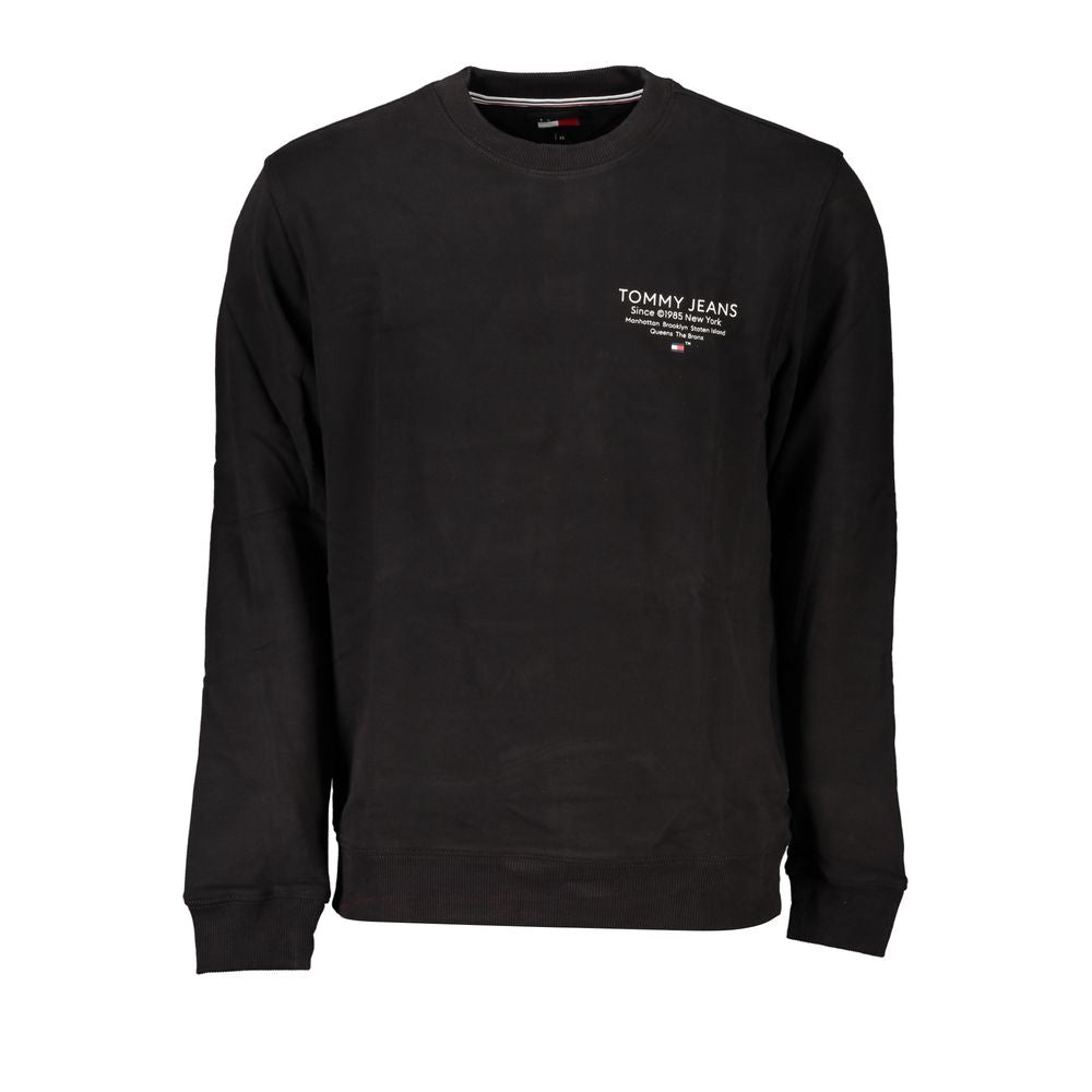 Black Cotton Men's Sweatshirt - ventzia