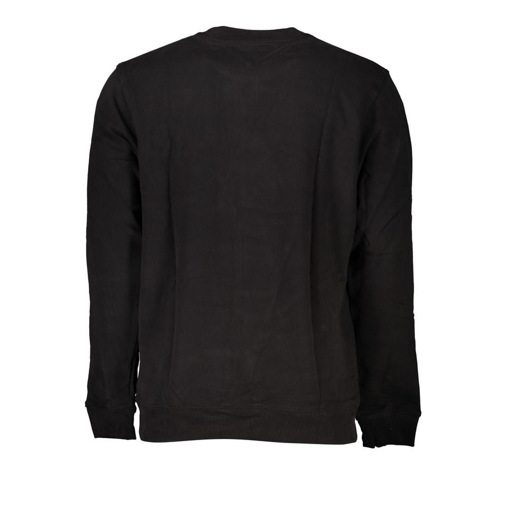 Black Cotton Men's Sweatshirt - ventzia