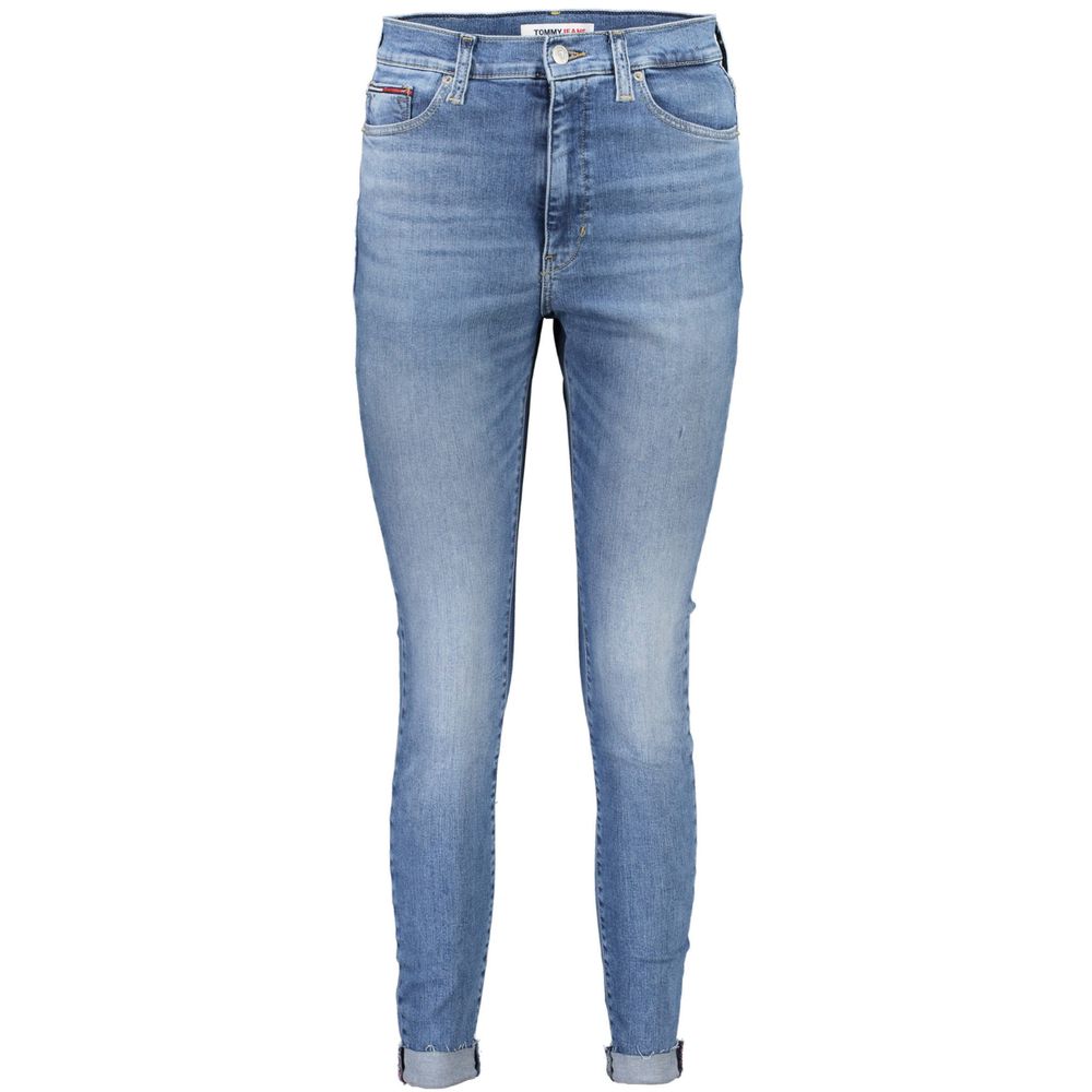 Azzurro Cotton Women's Skinny Jeans - ventzia