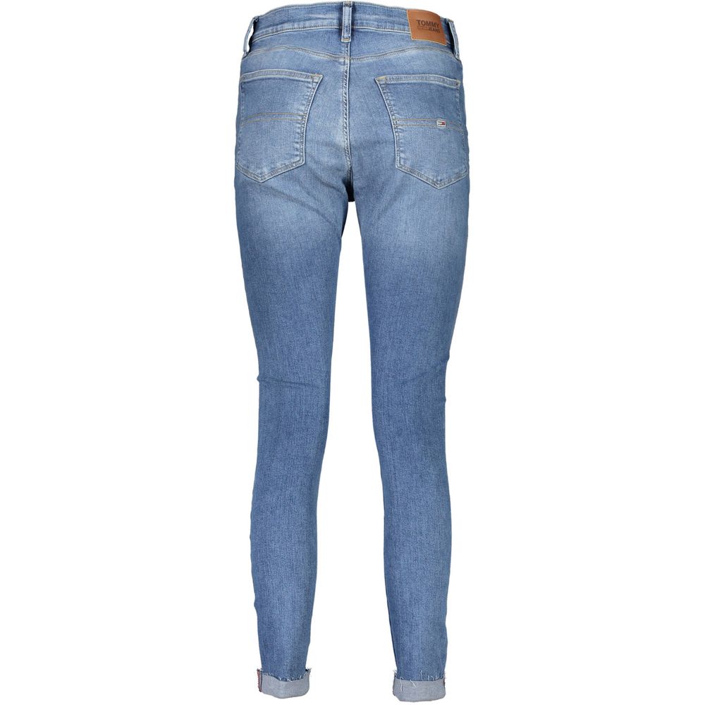 Azzurro Cotton Women's Skinny Jeans - ventzia