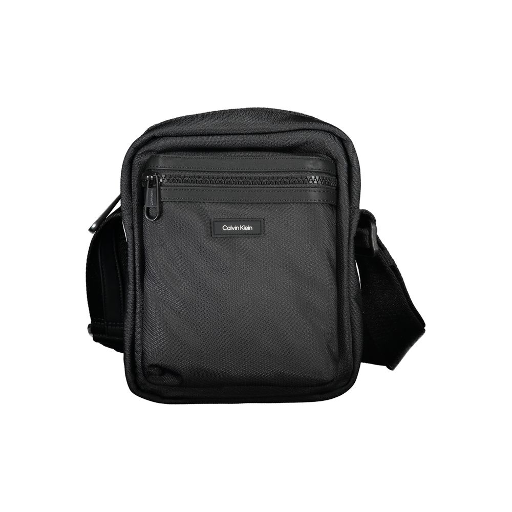 Nero Polyester Mens Shoulder Bag - ventzia