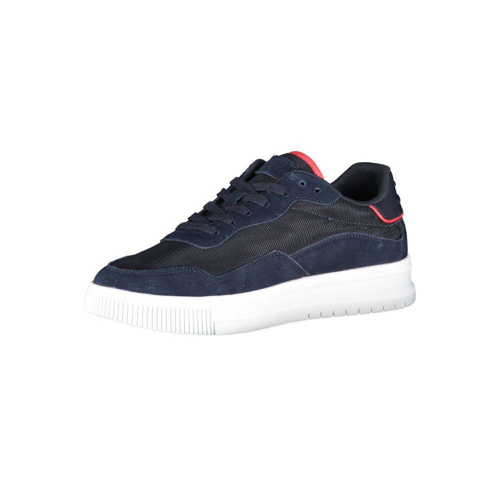 Blue Polyester Men Sneaker - ventzia