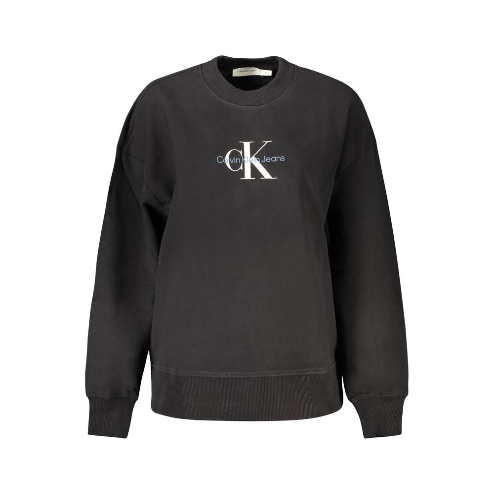 Black Cotton Women Sweater - ventzia