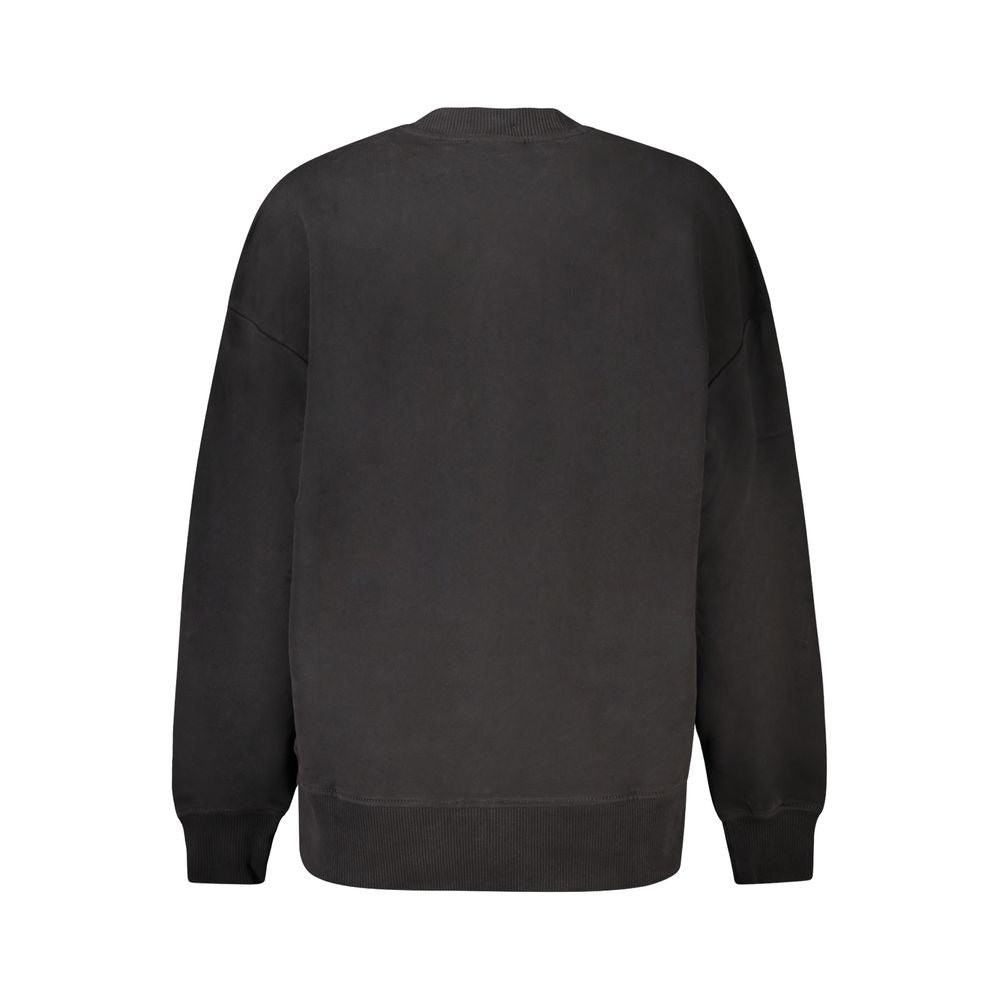 Black Cotton Women Sweater - ventzia
