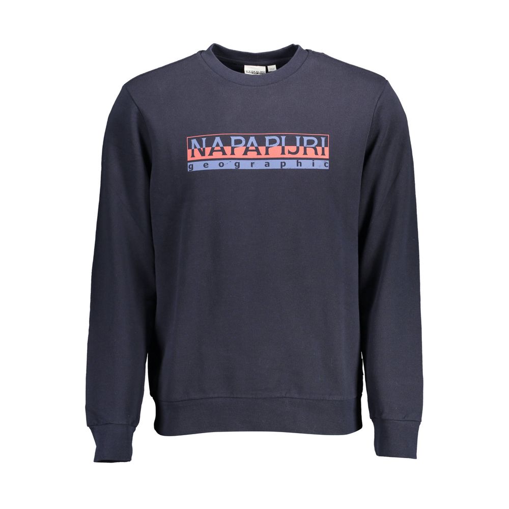 Blue Cotton Men Sweatshirt - ventzia