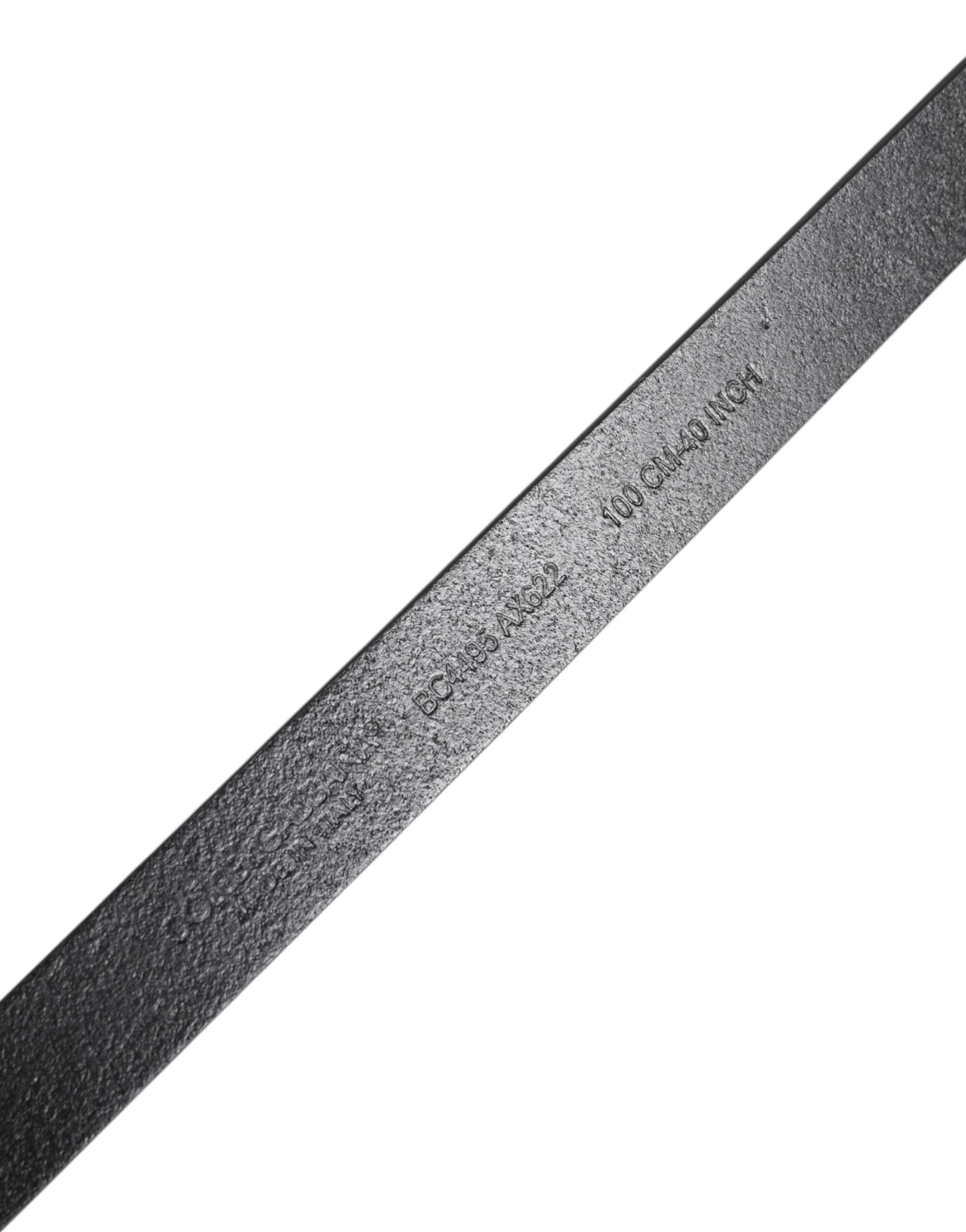 Black Classic Gold Metal Logo Buckle Belt - ventzia
